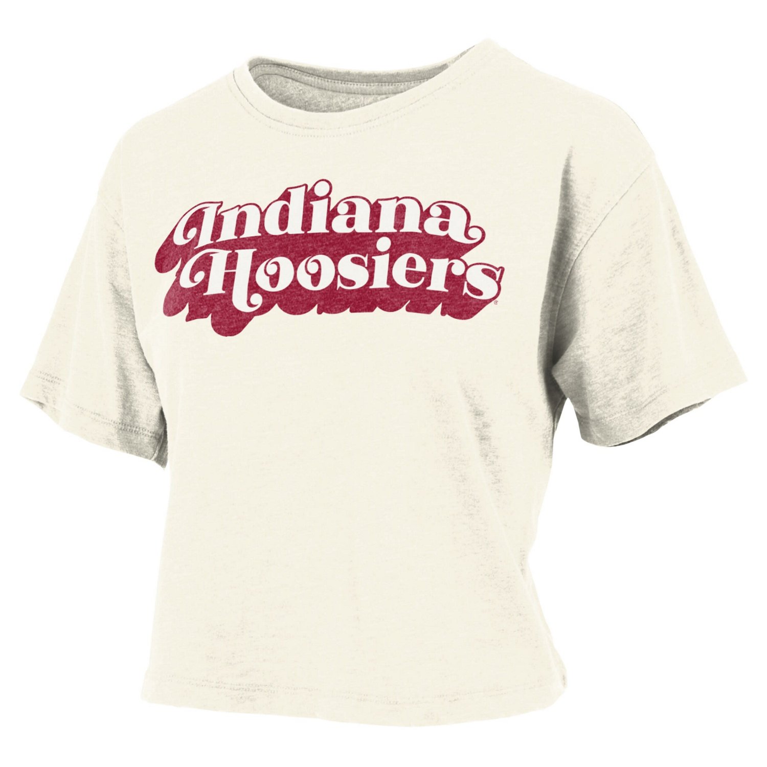 Pressbox Indiana Hoosiers Vintage Easy Team Name WaistLength TShirt