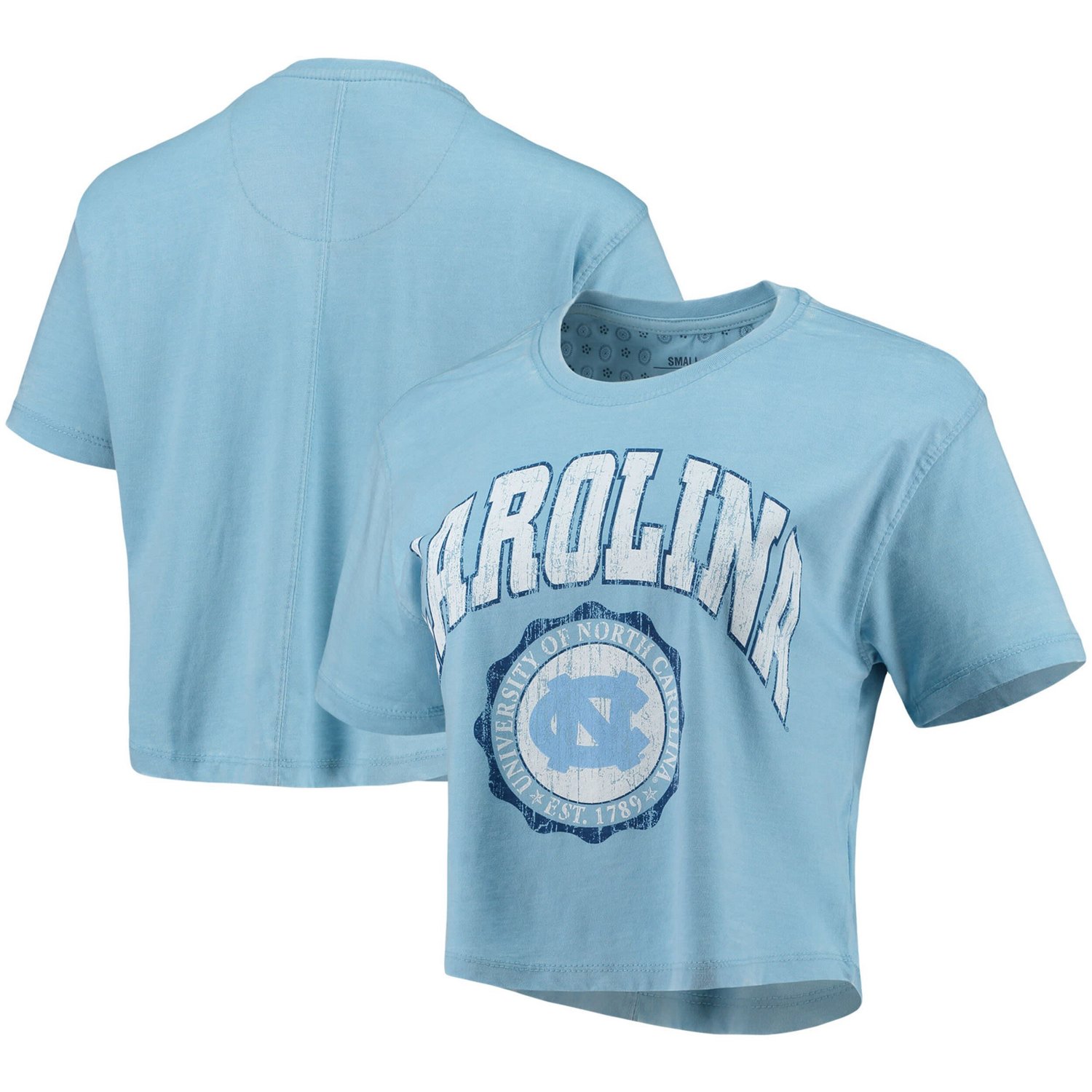 Pressbox Light North Carolina Tar Heels Edith Vintage Burnout Crop T ...