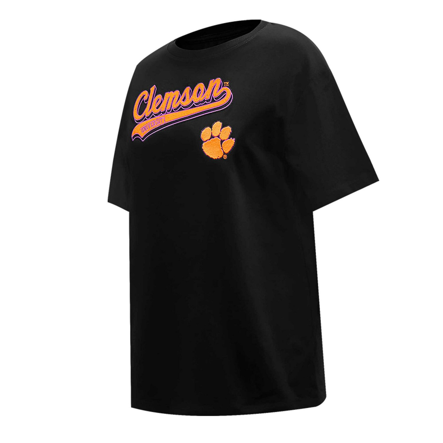 Pro Standard Clemson Tigers Script Tail Oversized Boyfriend T-Shirt ...