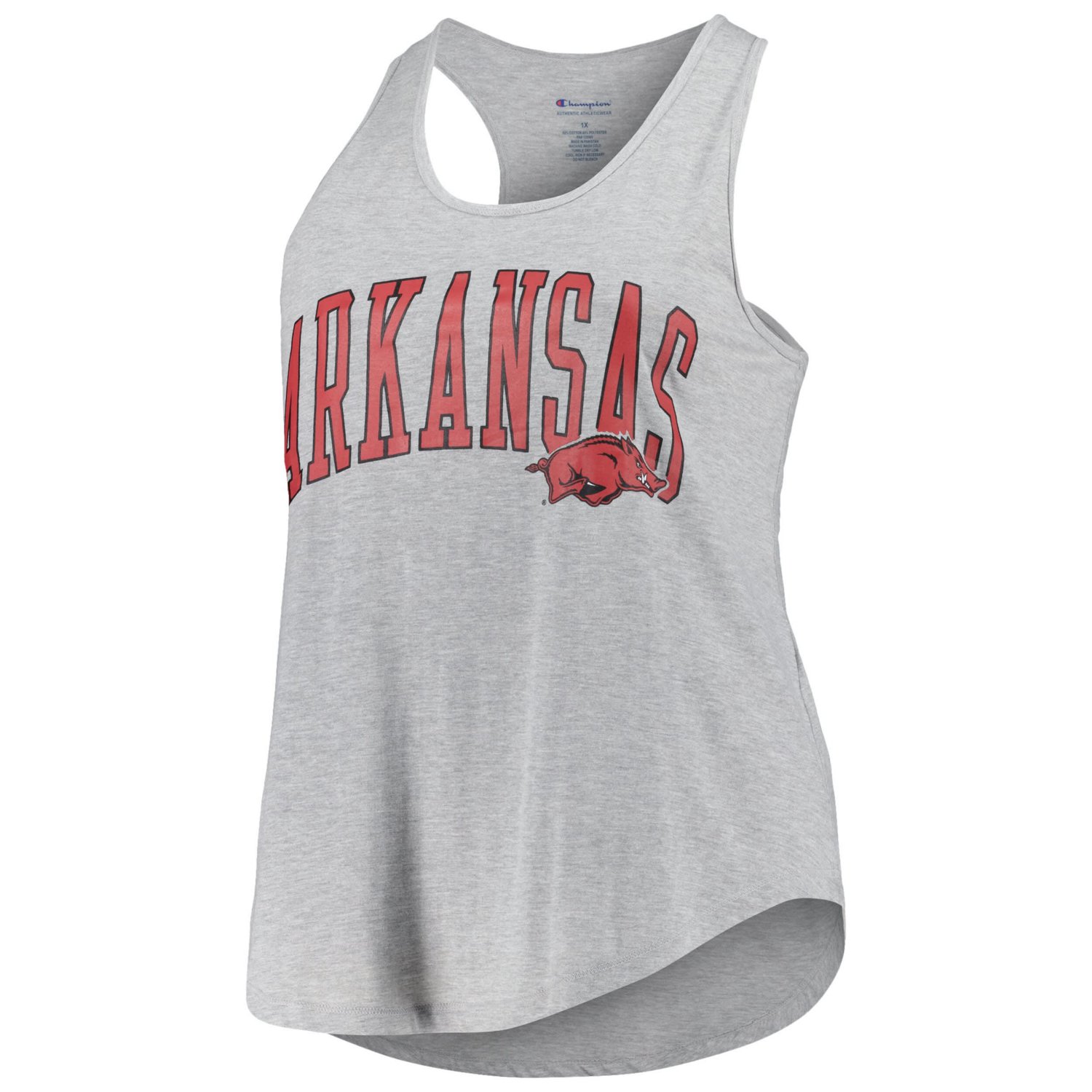 Profile Arkansas Razorbacks Arch Logo Racerback Scoop Neck Tank Top ...
