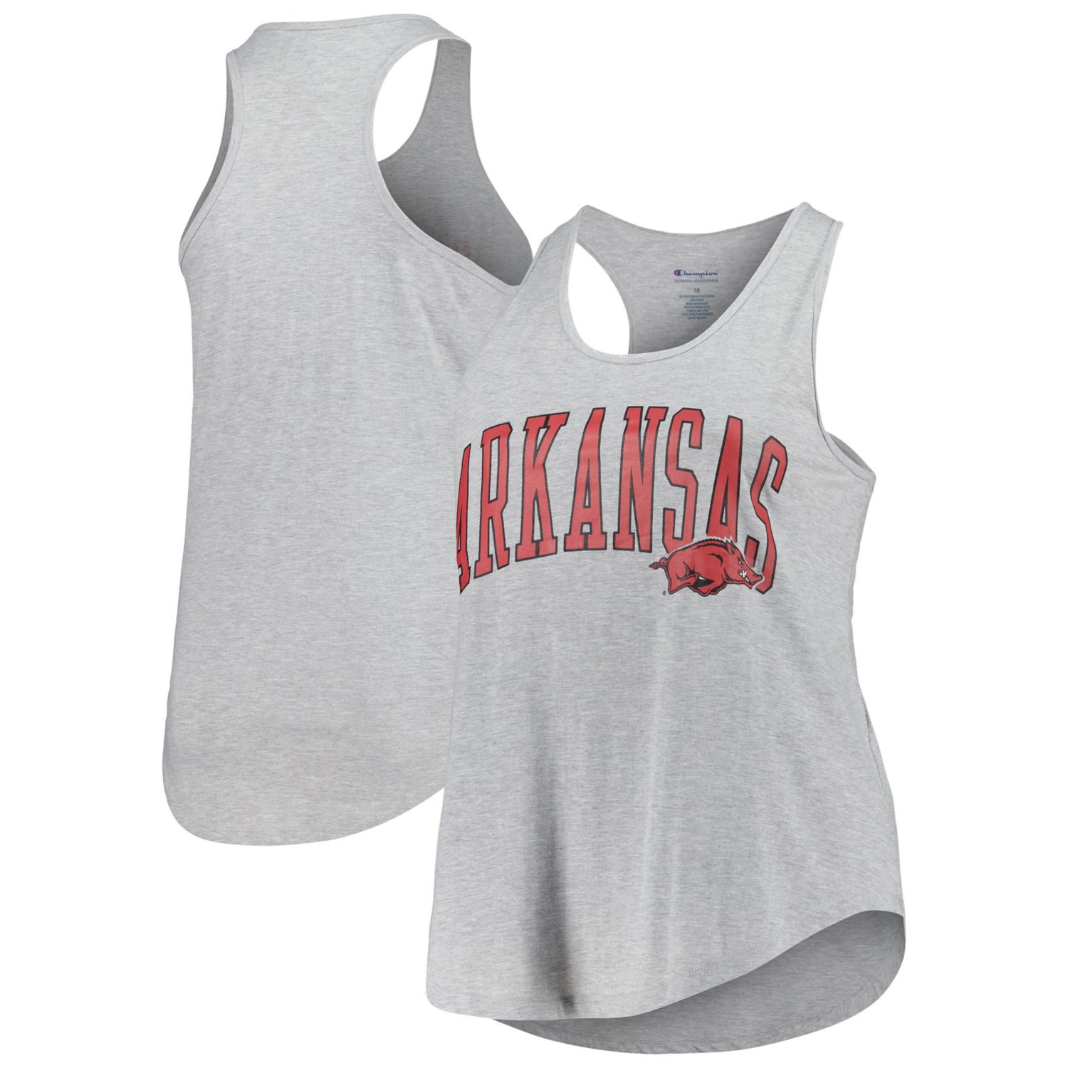 Profile Arkansas Razorbacks Arch Logo Racerback Scoop Neck Tank Top ...