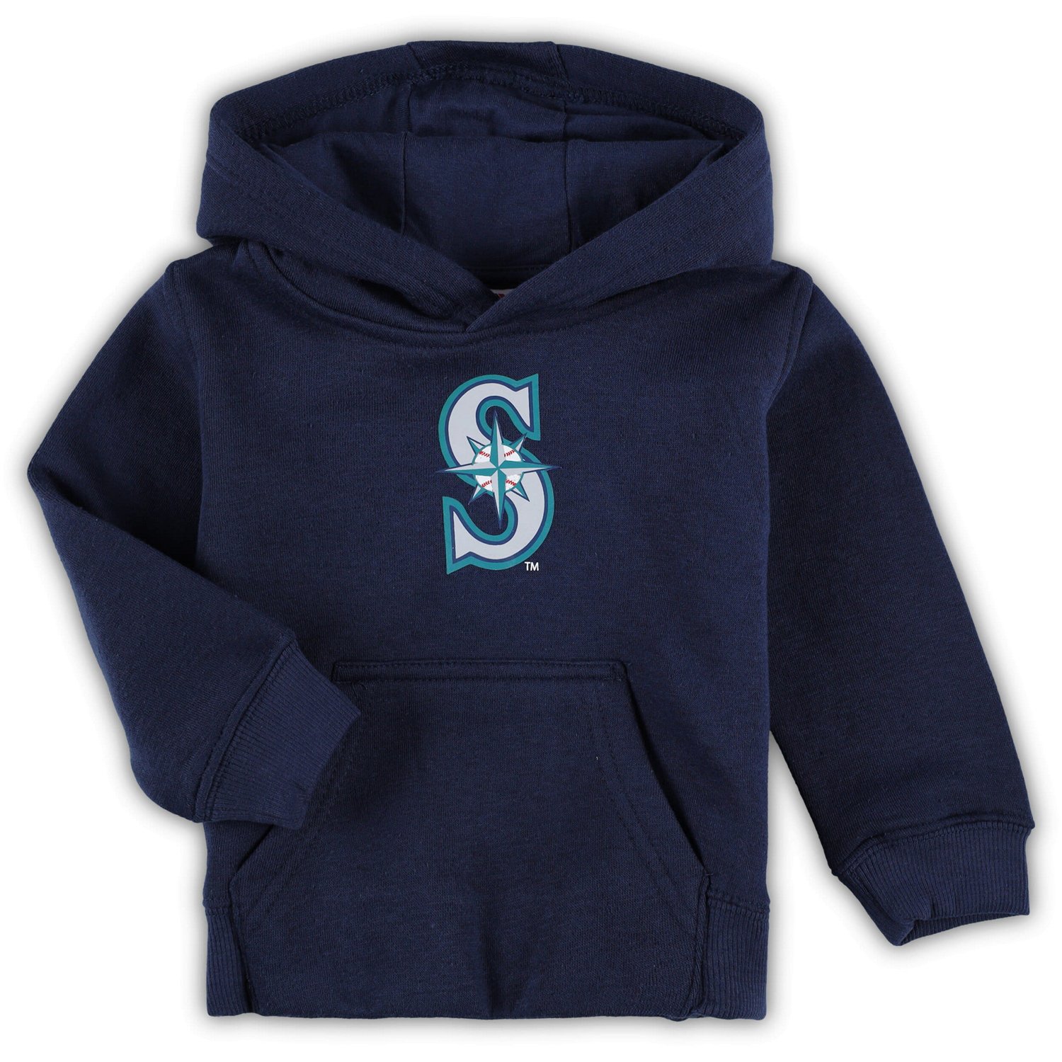 Seattle Mariners Team Primary Logo Fleece Pullover Hoodie | Academy