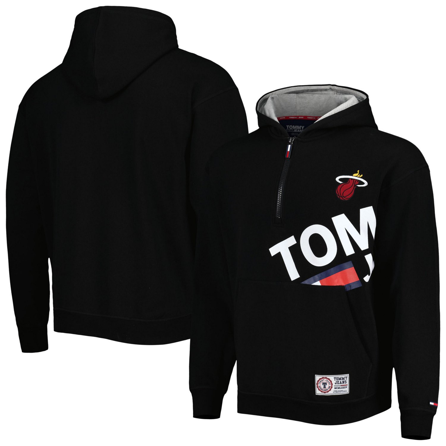 Tommy Jeans Miami Heat Bernard Half-Zip Hoodie | Academy