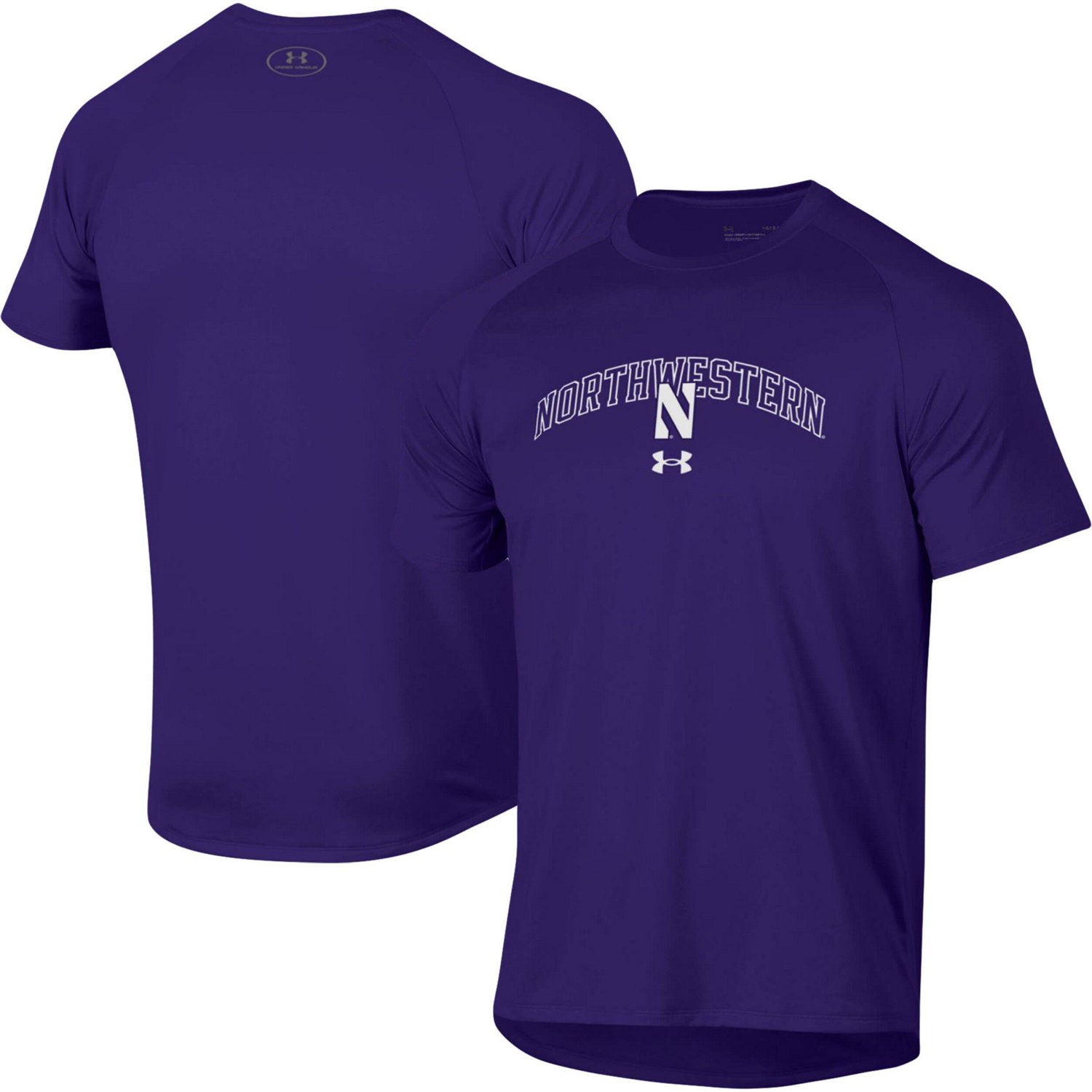 Under Armour Northwestern Wildcats 2023 Sideline Performance Raglan T 