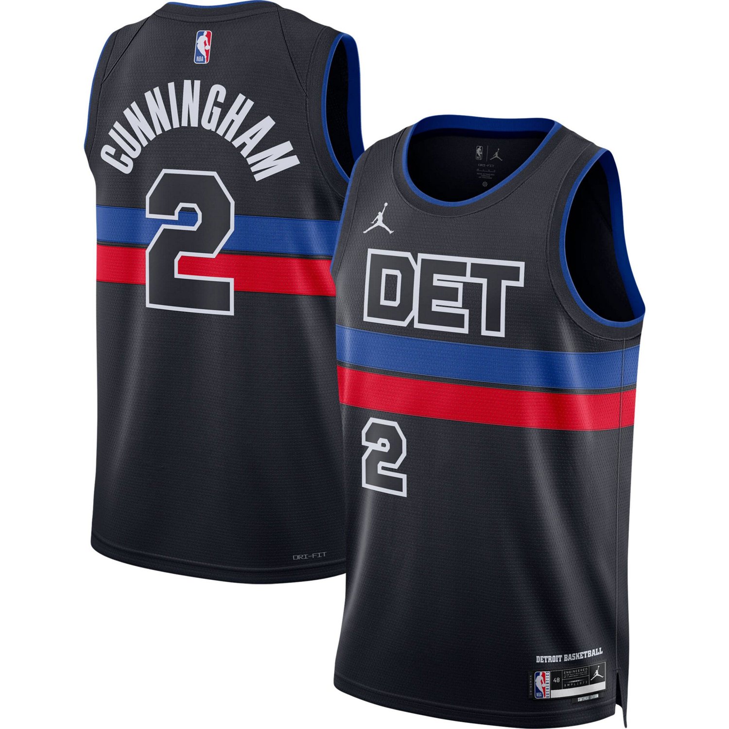 Unisex Jordan Brand Cade Cunningham Detroit Pistons Swingman Jersey ...