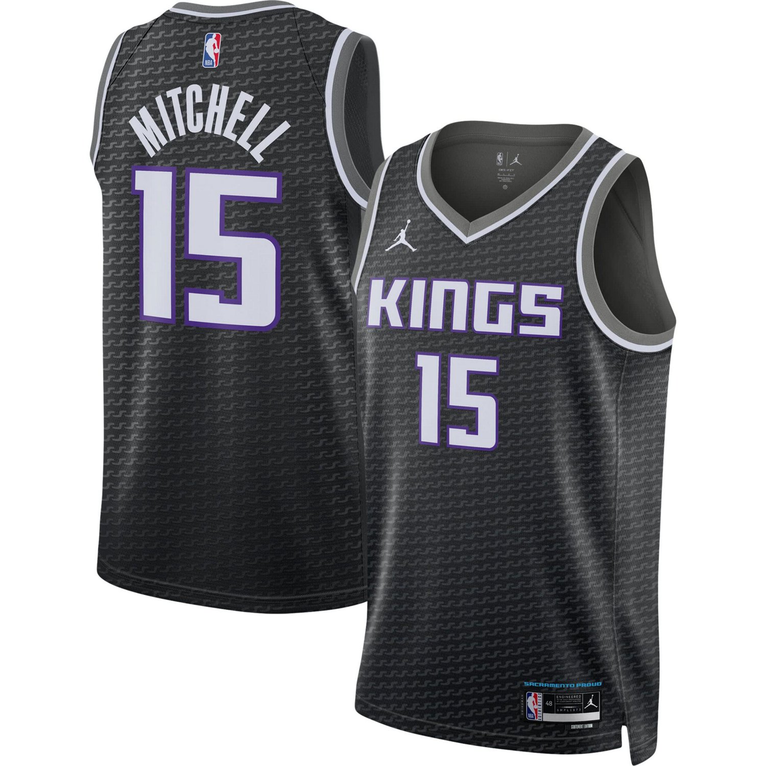 Unisex Jordan Brand Davion Mitchell Sacramento Kings Swingman Jersey ...