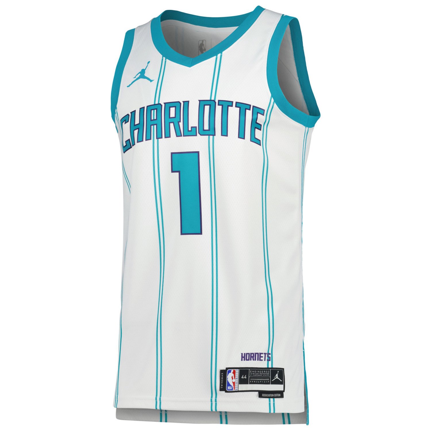 Unisex Jordan Brand Lamelo Ball Charlotte Hornets Swingman Jersey Association Edition Academy 4420