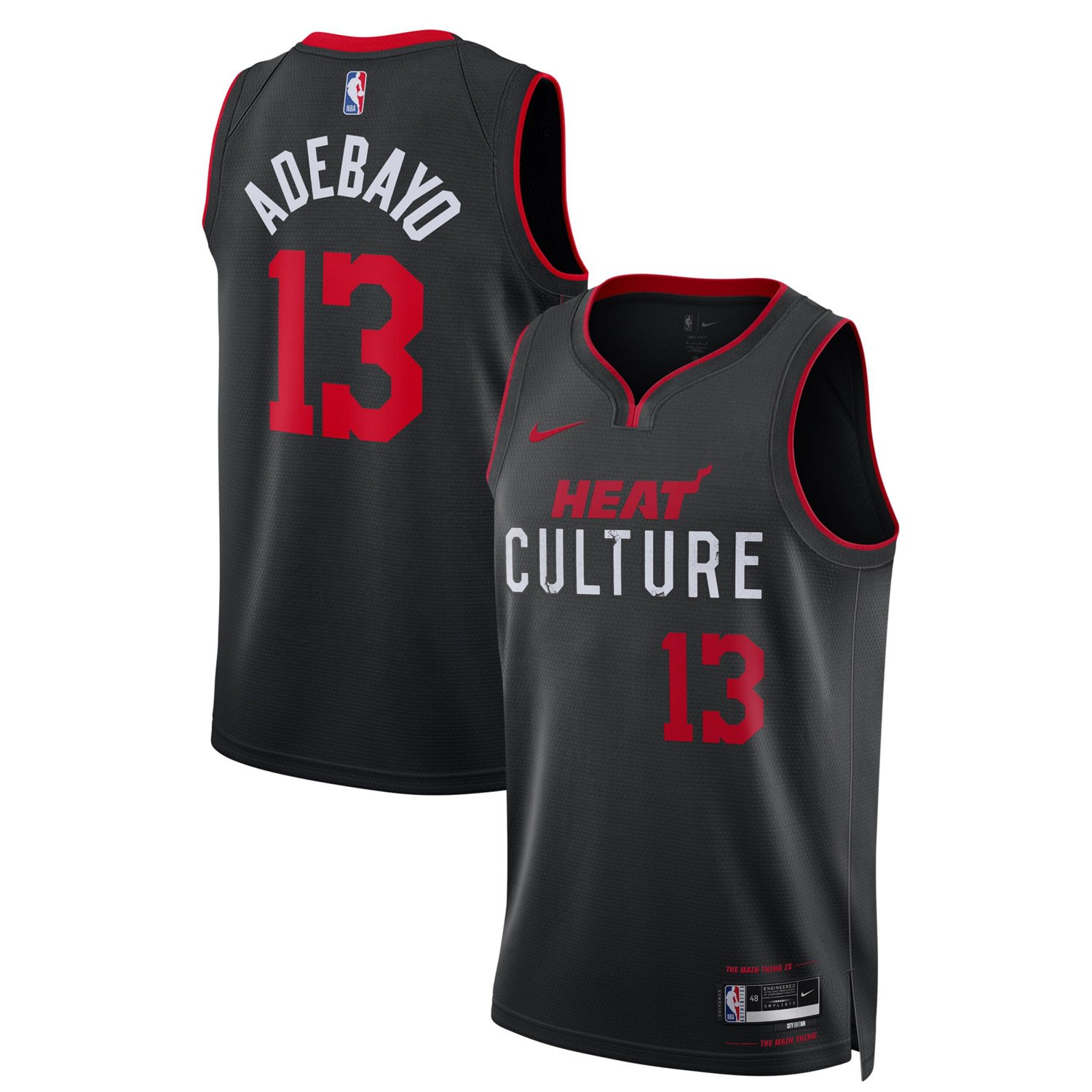 Unisex Nike Bam Adebayo Miami Heat 2023/24 Swingman Jersey - City ...