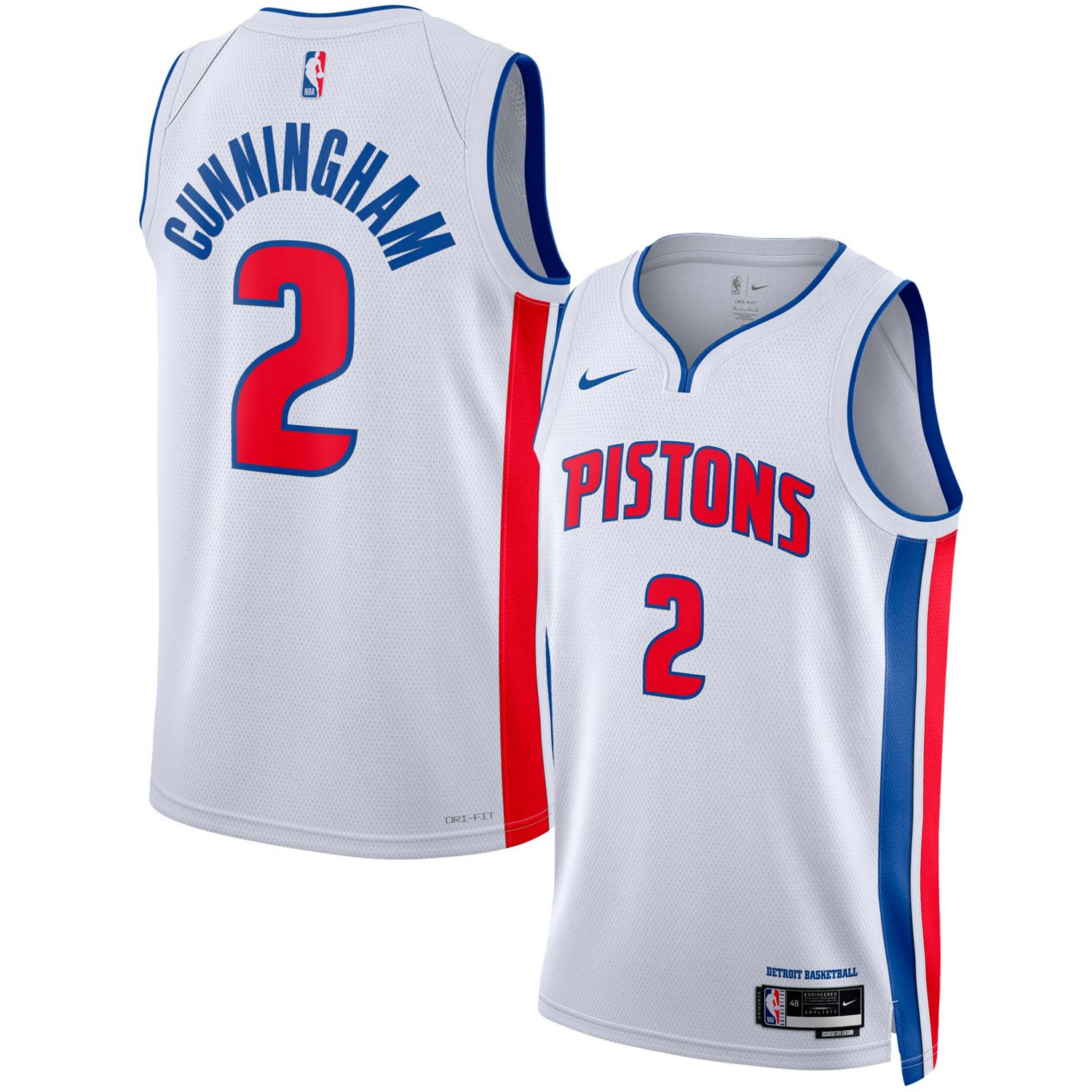 Unisex Nike Cade Cunningham Detroit Pistons Swingman Jersey ...