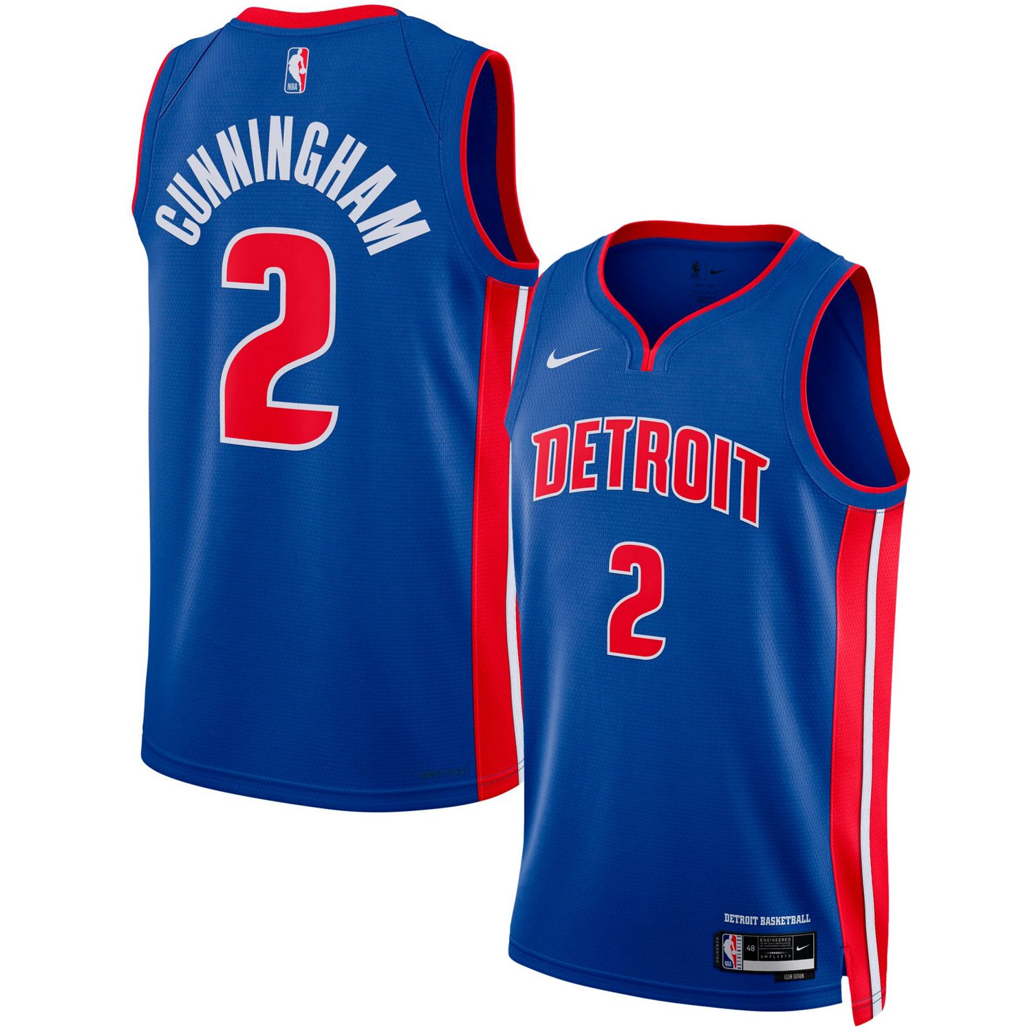 Unisex Nike Cade Cunningham Detroit Pistons Swingman Jersey - Icon ...