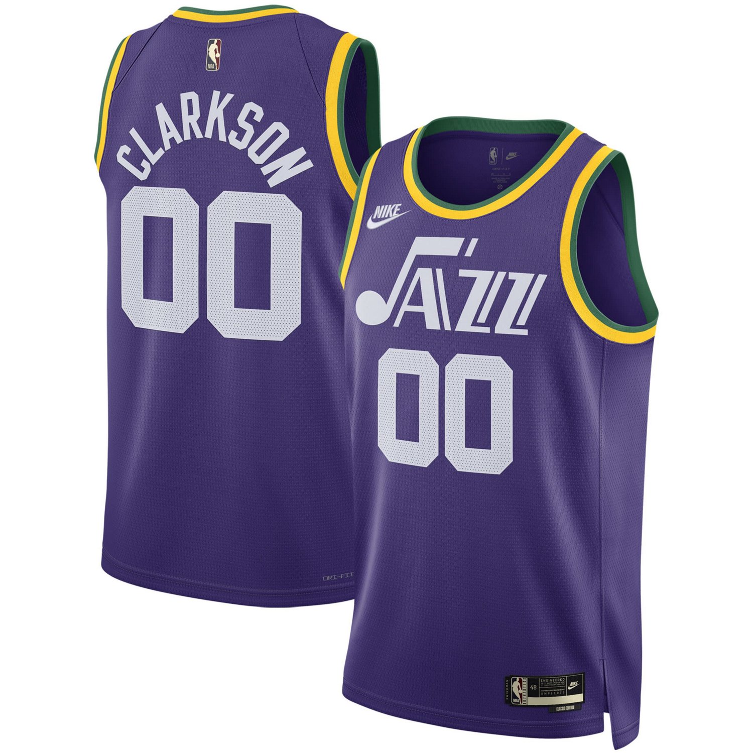 Unisex Nike Jordan Clarkson Utah Jazz Swingman Replica Jersey - Classic ...