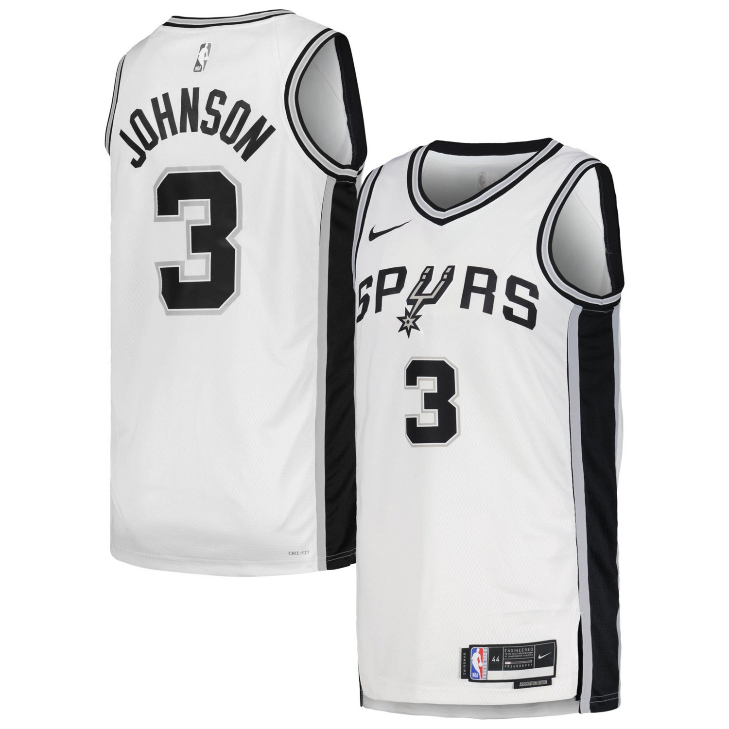 Unisex Nike Keldon Johnson San Antonio Spurs Swingman Jersey ...