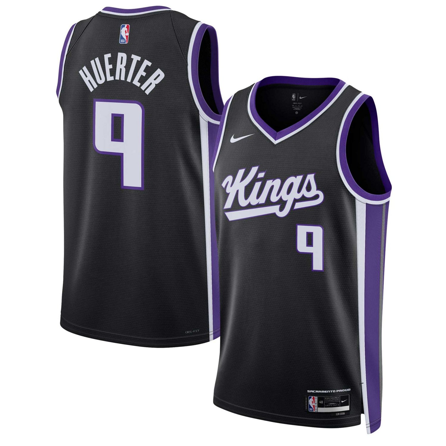 Unisex Nike Kevin Huerter Sacramento Kings Swingman Jersey - Icon ...