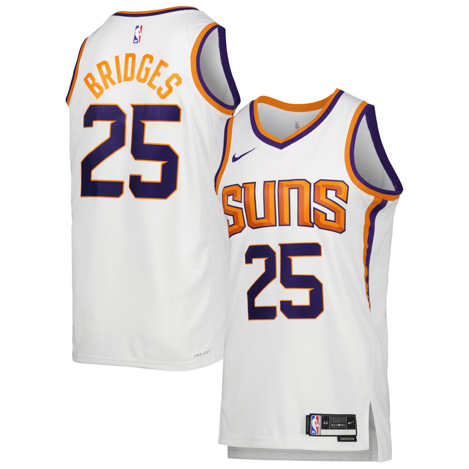 Unisex Nike Mikal Bridges Phoenix Suns Swingman Jersey - Association ...