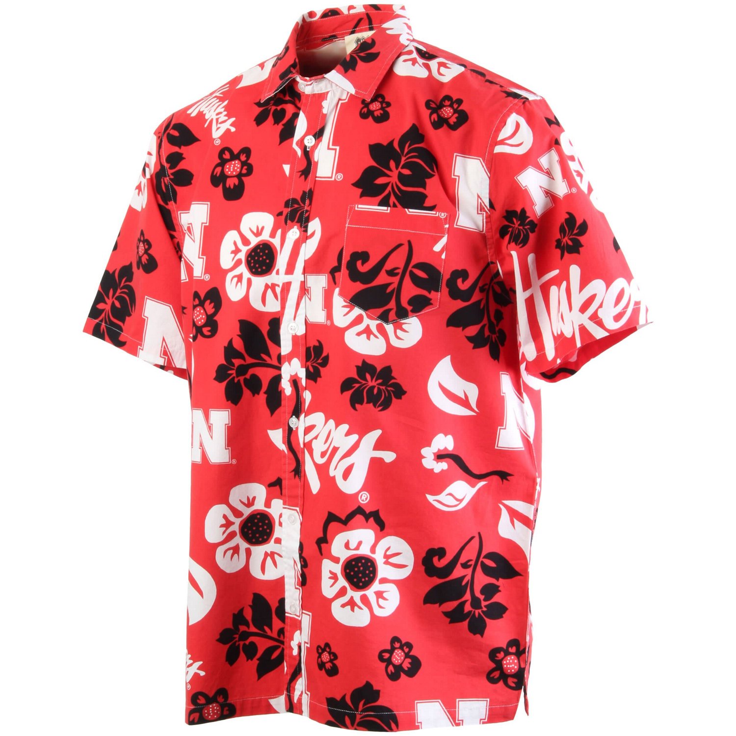 Wes Willy Nebraska Huskers Floral Button-Up Shirt | Academy