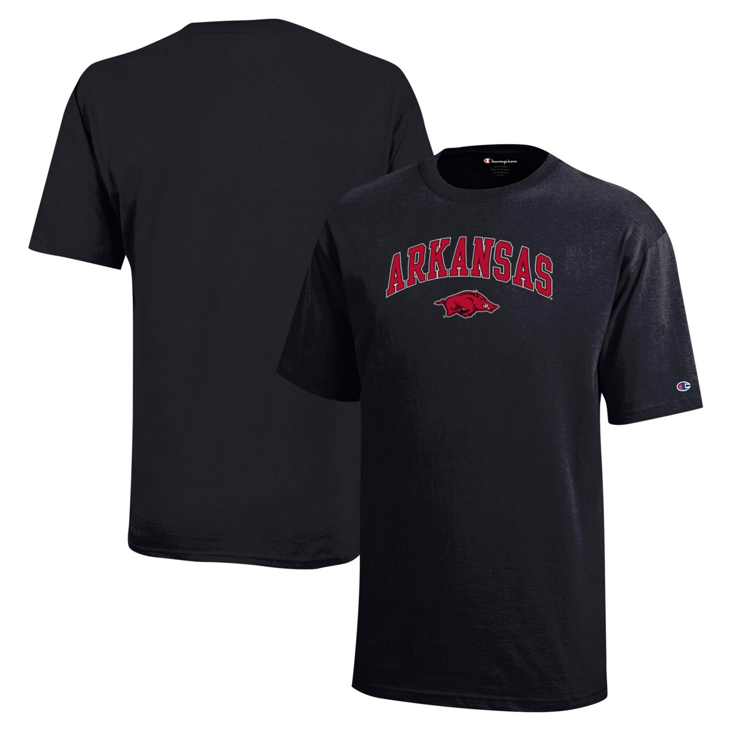 Youth Champion Arkansas Razorbacks Arch Over Logo T-Shirt | Academy