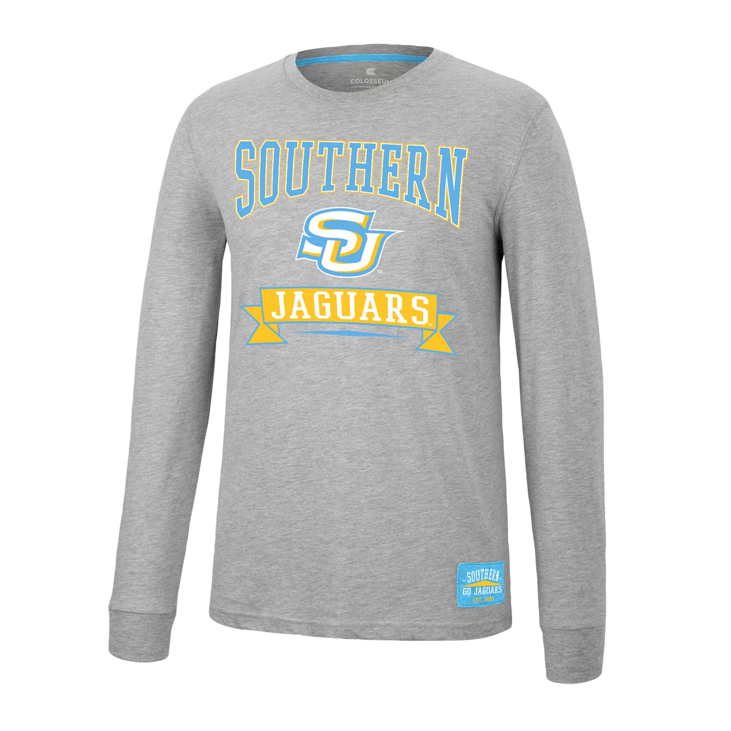 Colosseum Athletics Mens Southern University And Aandm College Hey Everyone Graphic Long Sleeve T 