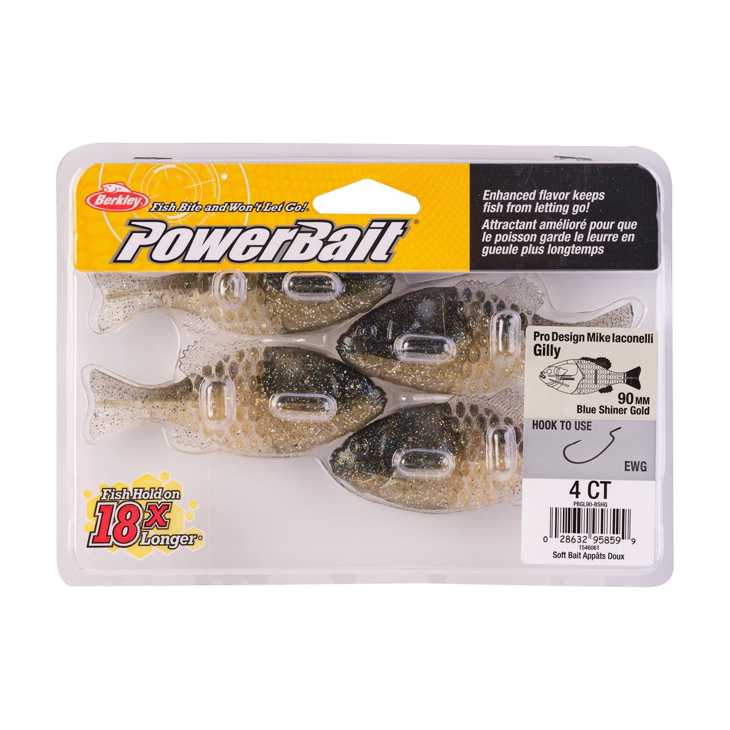 Berkley PowerBait Gilly 3.5 in Soft Bait 4-Pack | Academy