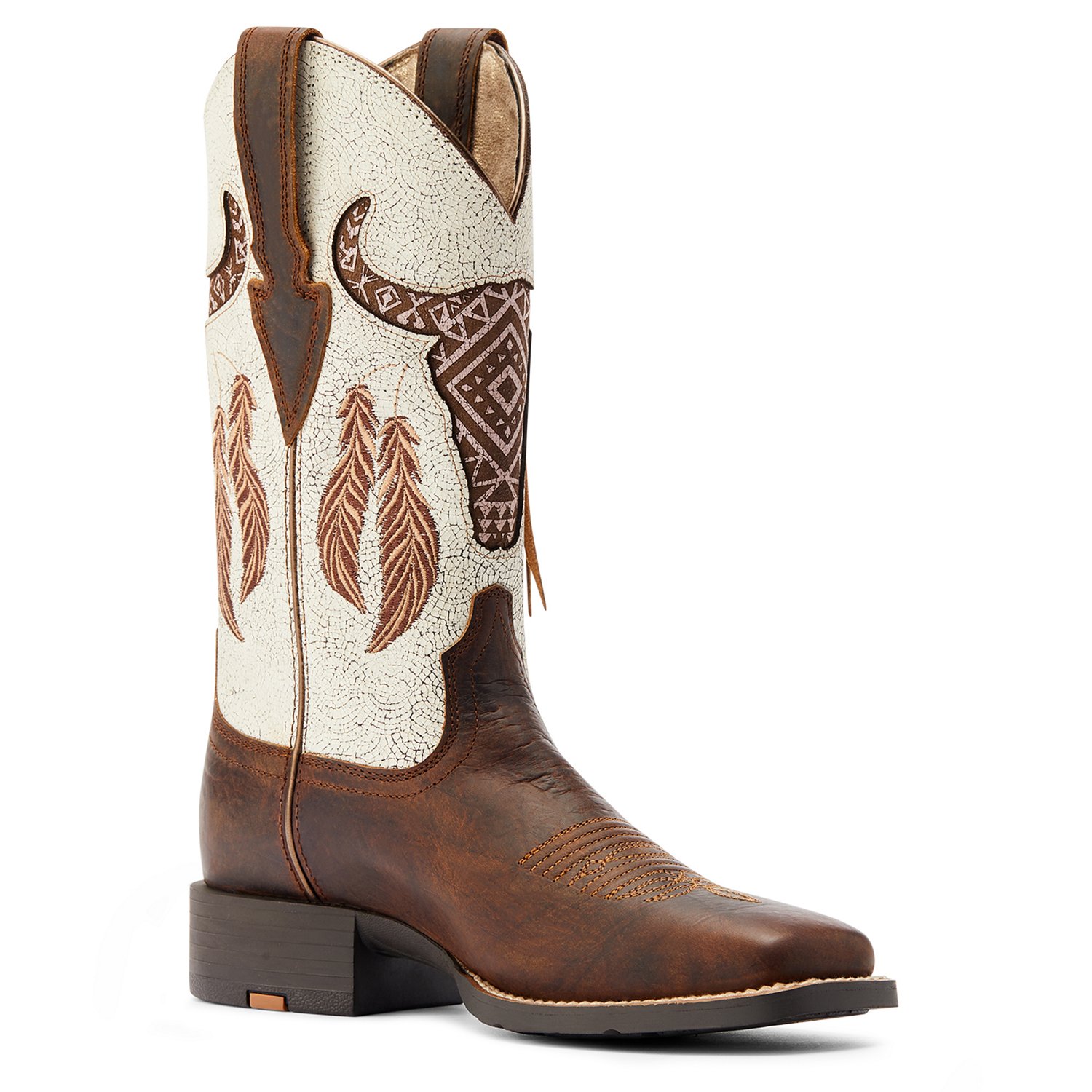 Ariat Women's Round Up Wide Square Toe Waterproof Western Boots | Academy