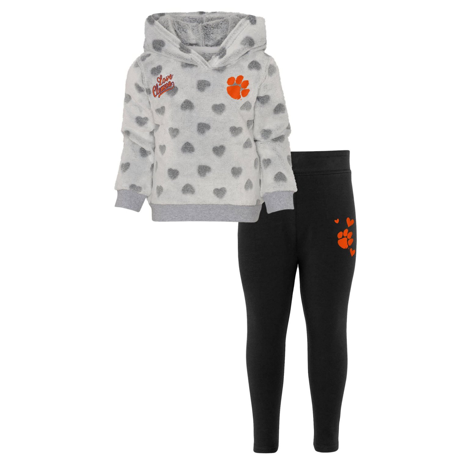 Girls / Clemson Tigers Heart to Heart Hoodie Leggings Set | Academy