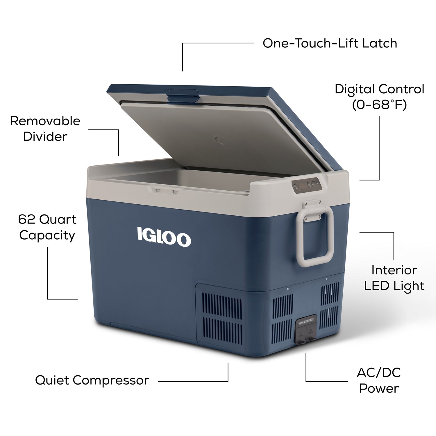 Igloo ICF Active Cooling 60 qt Hard Cooler | Academy