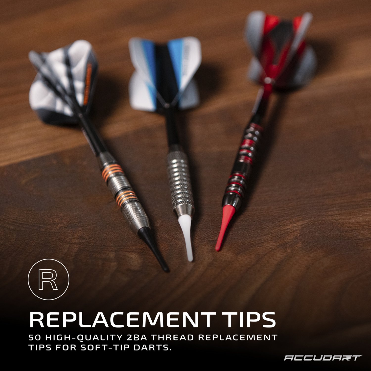 Accudart 50 Pack Replacement Soft Tips | Academy