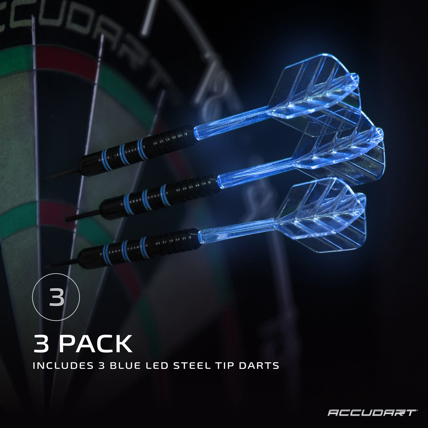 Accudart Tracer 3pk LED Darts | Academy