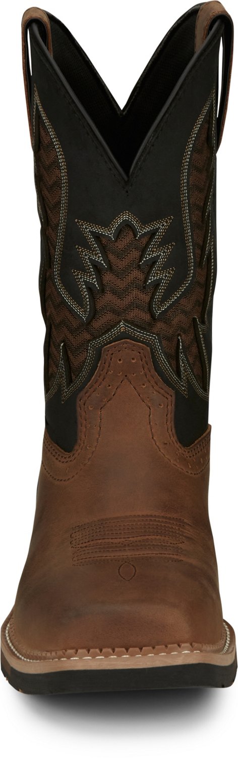 Justin Boots Men's Stampede Bolt VentTek Square Toe Boots Academy
