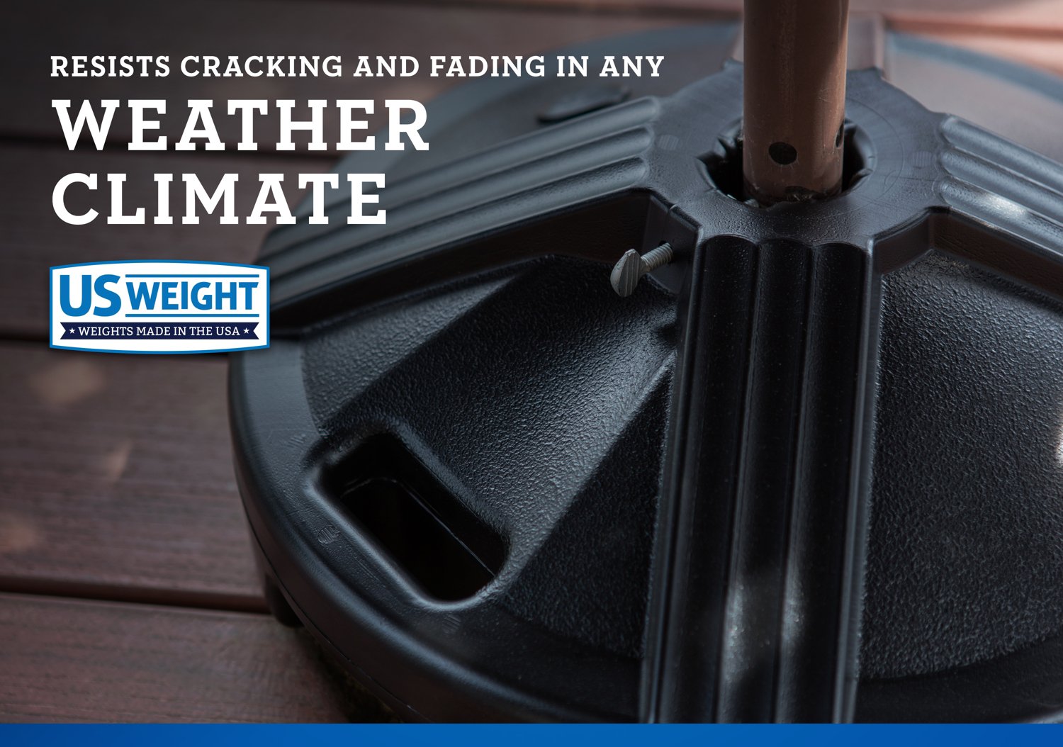 US Weight Durable 50 Pound Umbrella Base Academy