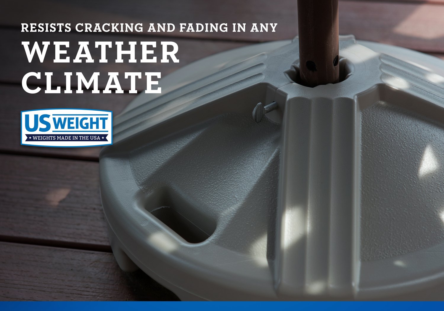 US Weight Durable 50 Pound Umbrella Base Academy