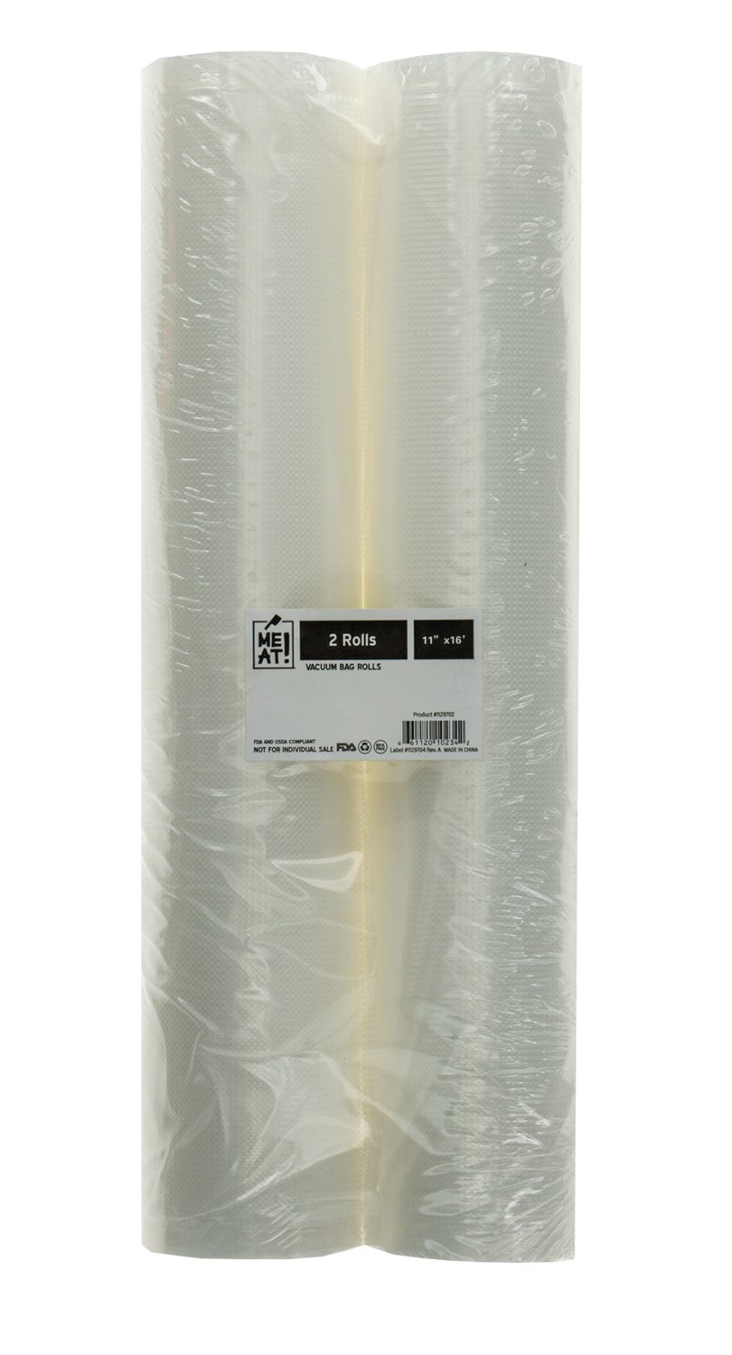 MEAT! Vacuum Bag Roll 11 in 2 pack Academy