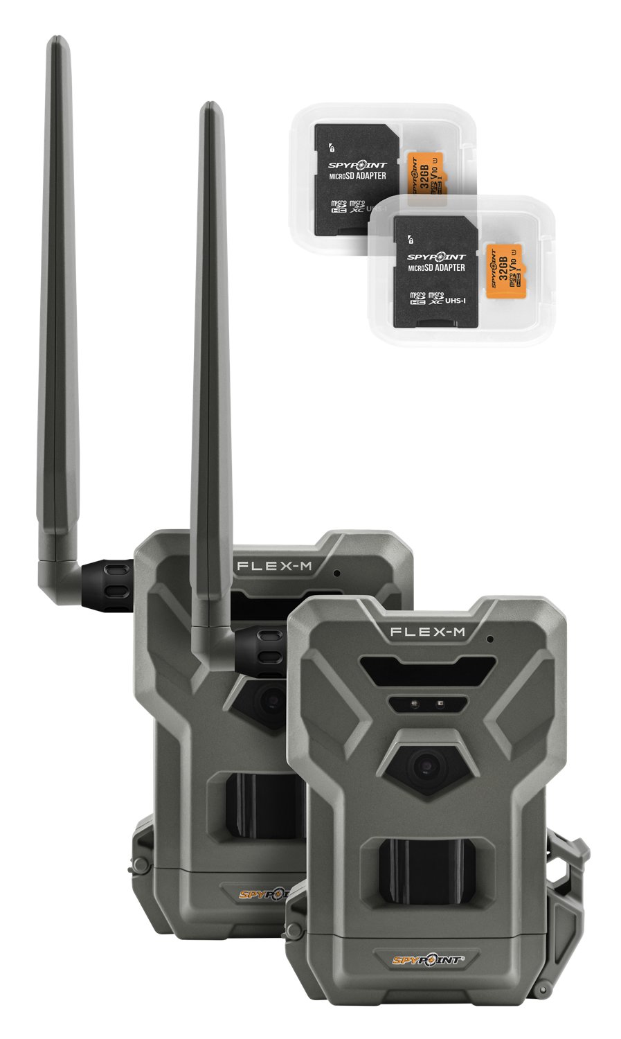 SpyPoint Flex M Twin Pack with SD Cards Academy