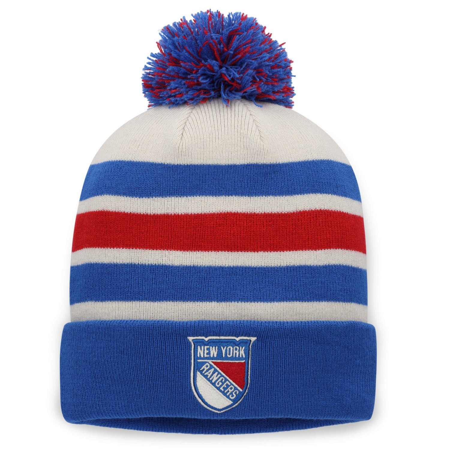 Fanatics Blue New York Rangers 2026 NHL Winter Classic Cuffed Pom Knit ...