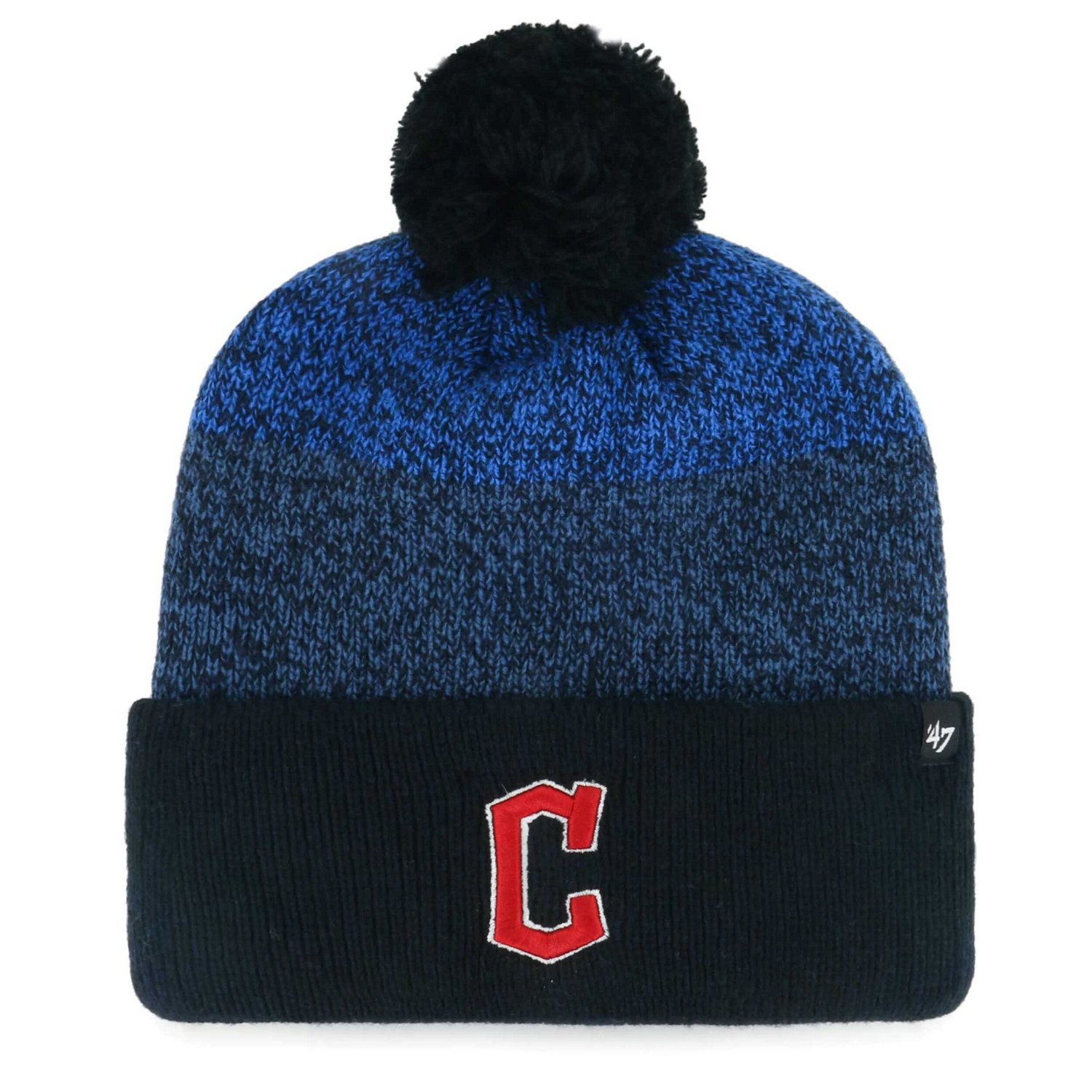 '47 Cleveland Guardians Darkfreeze Cuffed Knit Hat with Pom Academy