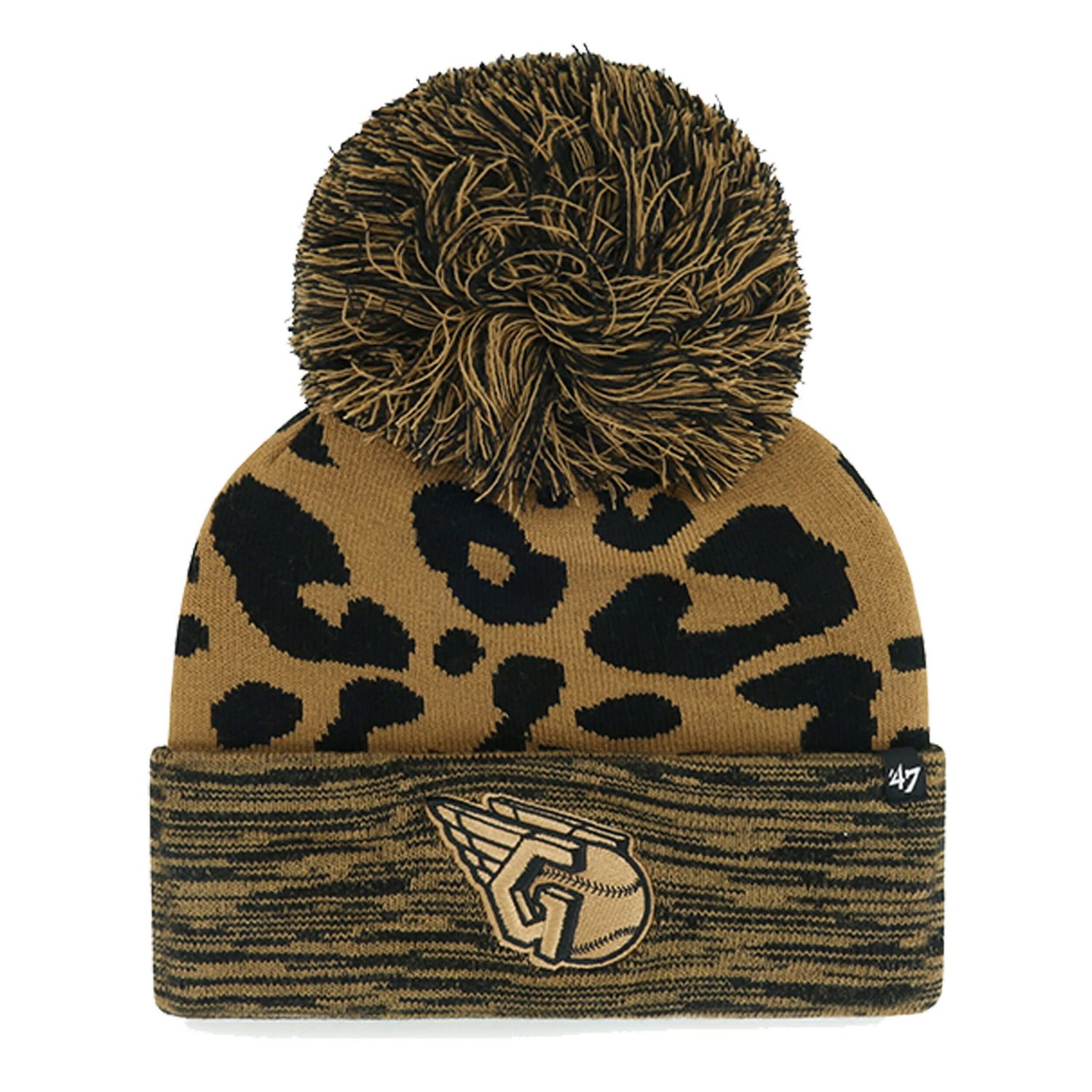 '47 Cleveland Guardians Rosette Cuffed Knit Hat with Pom Academy