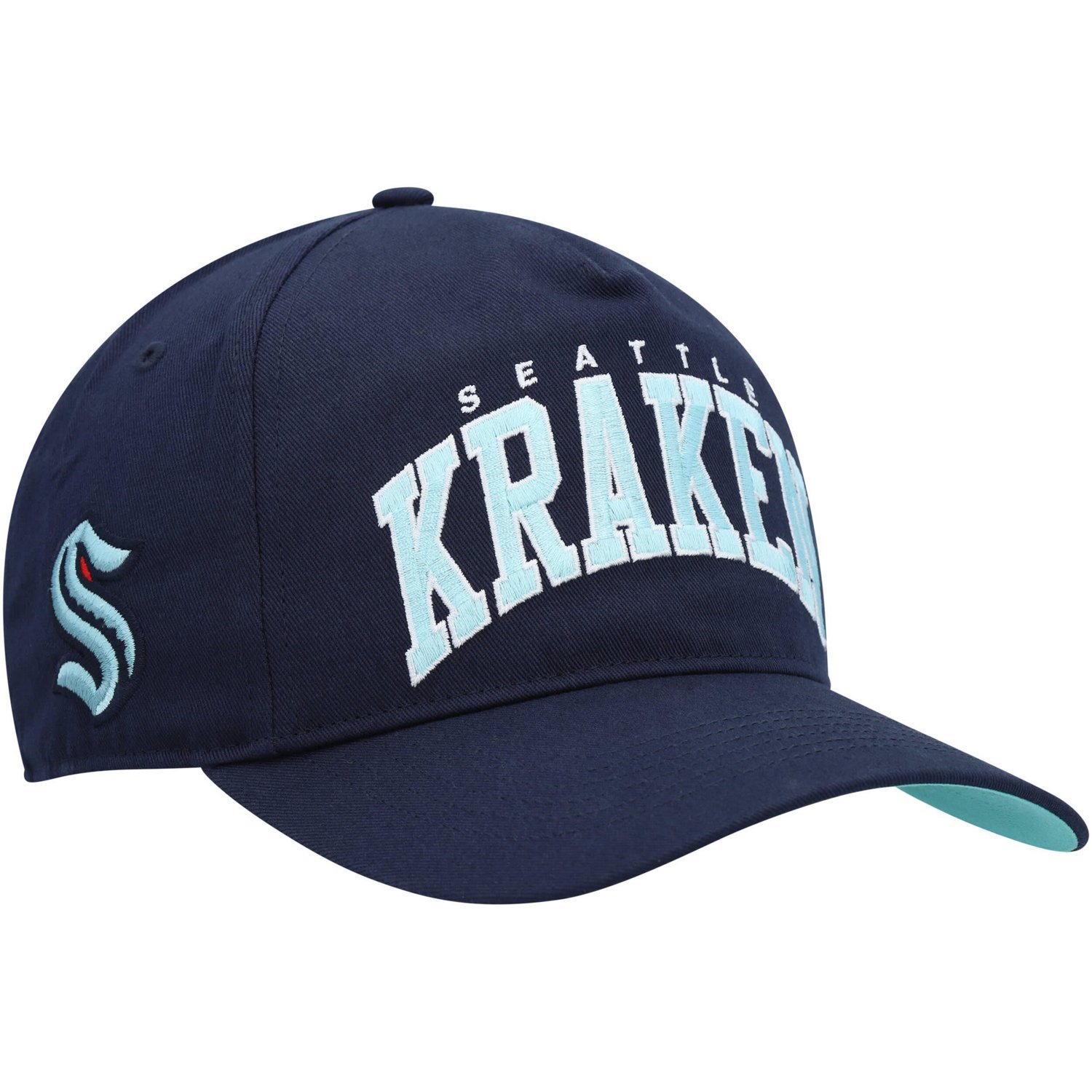 '47 Deep Sea Seattle Kraken Block Arch Hitch Snapback Hat Academy