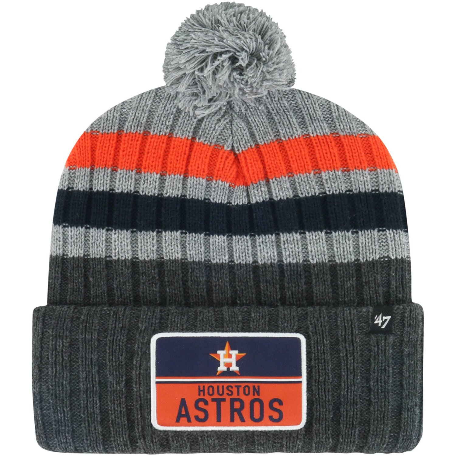 '47 Houston Astros Stack Cuffed Knit Hat with Pom | Academy