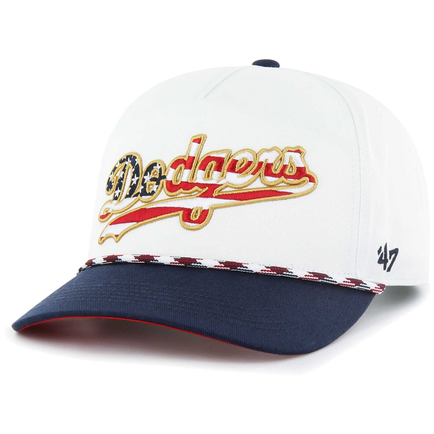 '47 Los Angeles Dodgers Flag Script Hitch Snapback Hat | Academy