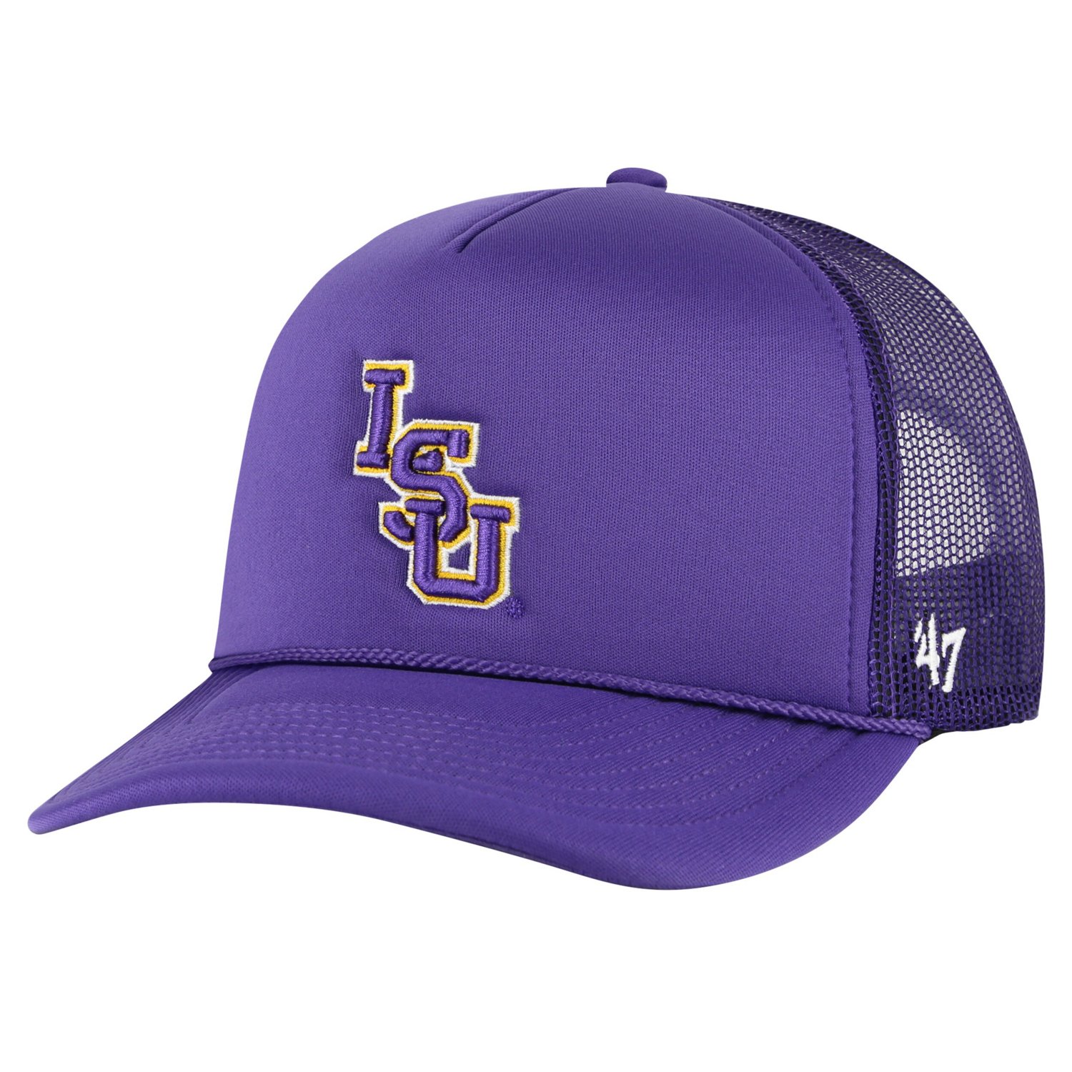 '47 LSU Tigers Foam Front Mesh Trucker Snapback Hat | Academy