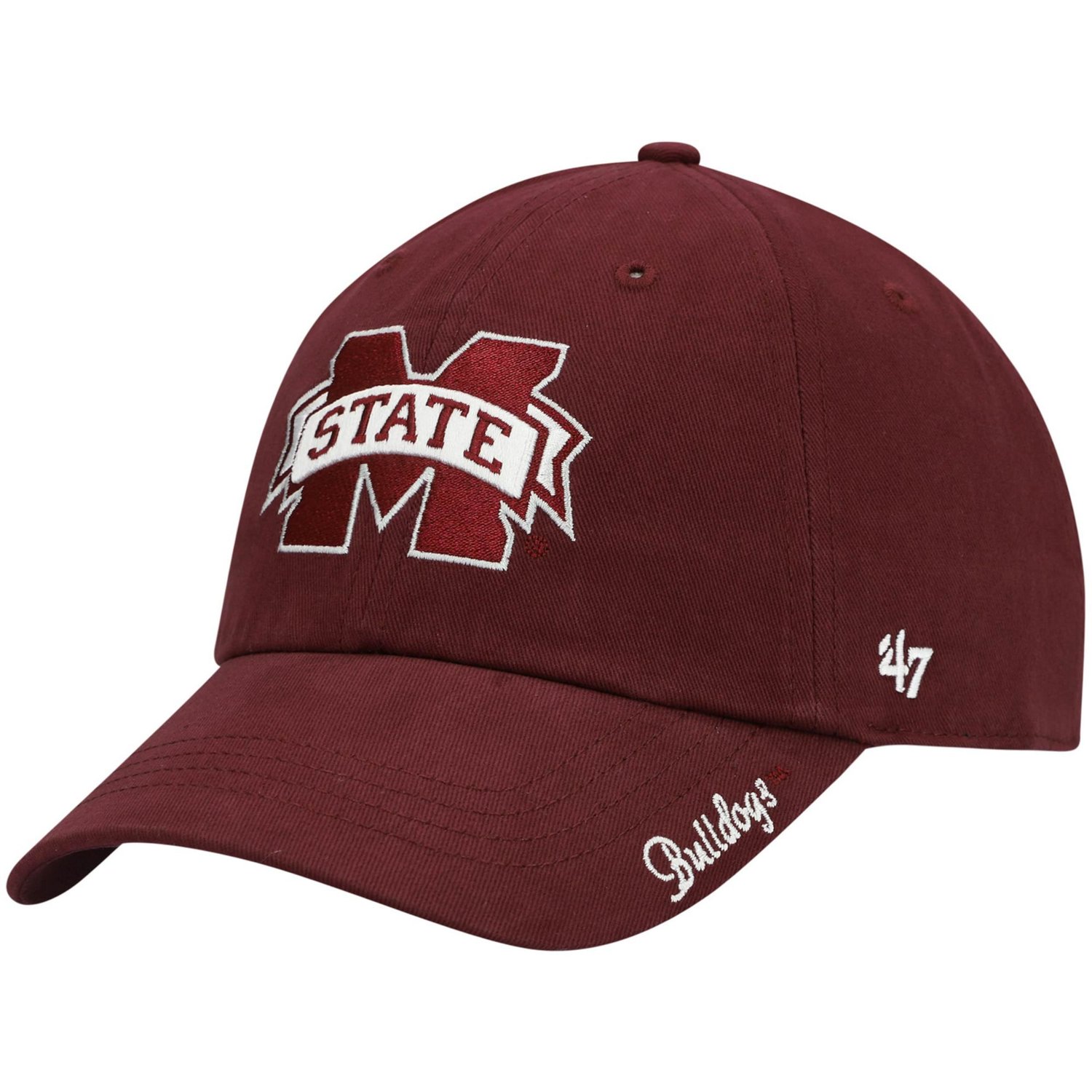 '47 Mississippi State Bulldogs Miata Clean Up Logo Adjustable Hat 