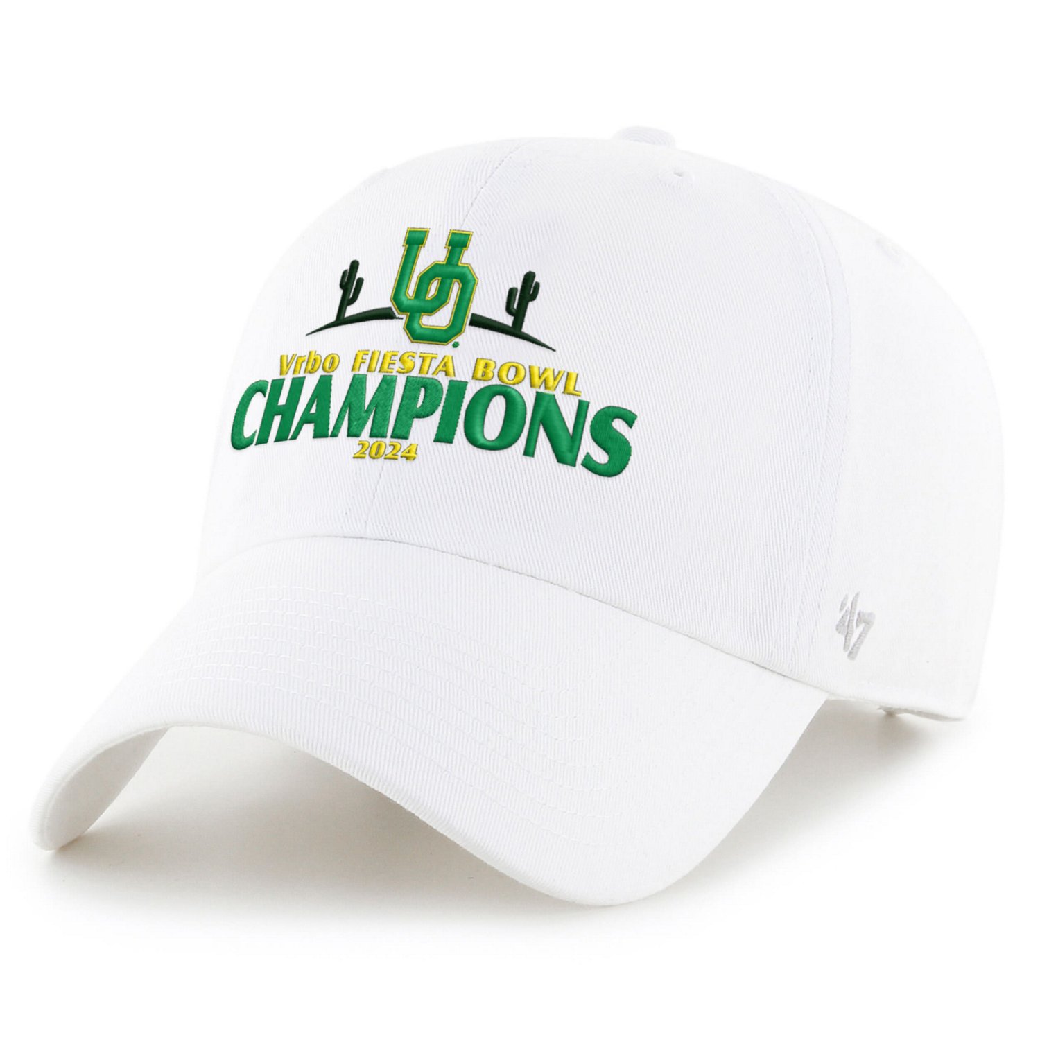 '47 Oregon Ducks 2024 Fiesta Bowl Champions Clean Up Adjustable Hat