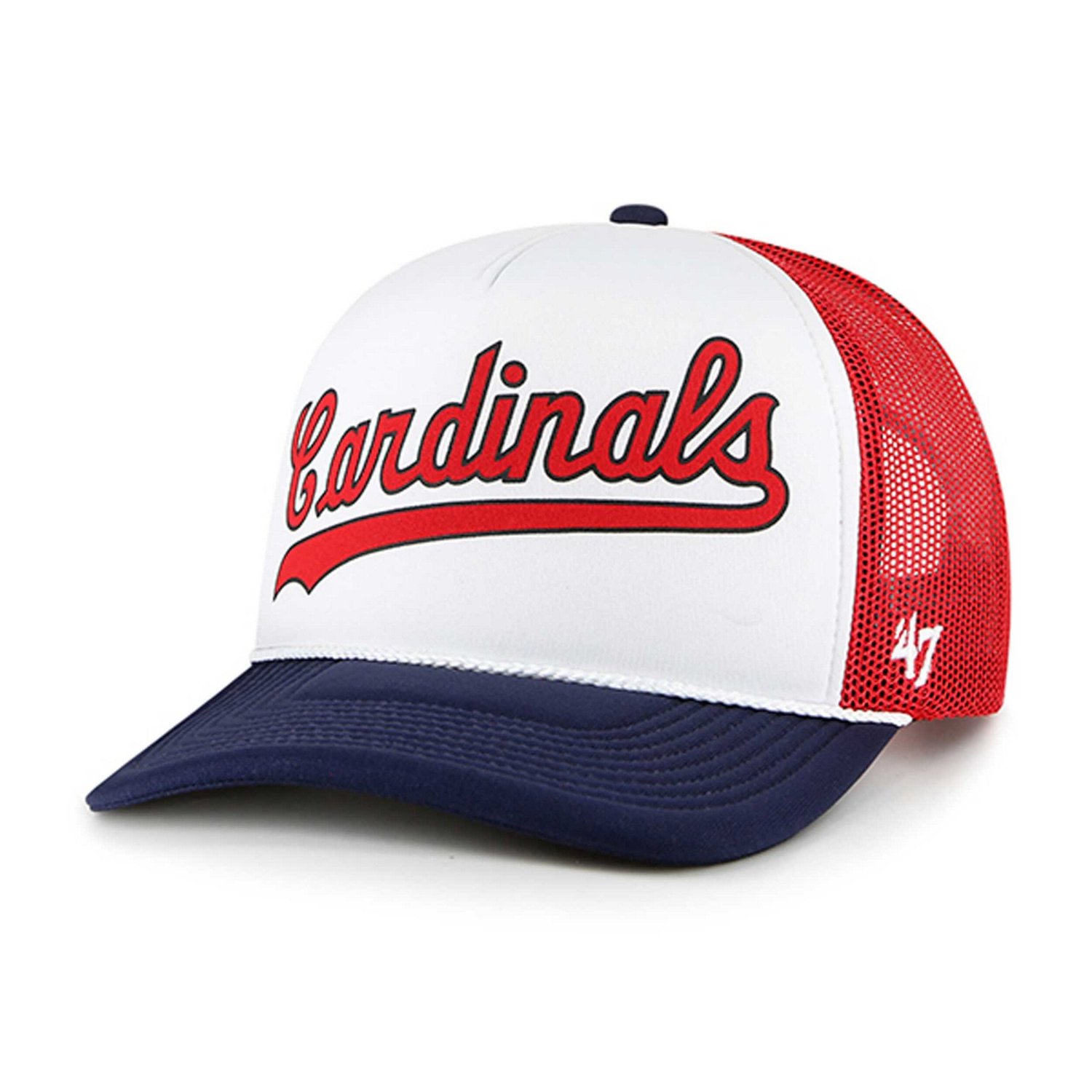 '47 St Louis Cardinals Foam Front Script Trucker Snapback Hat | Academy