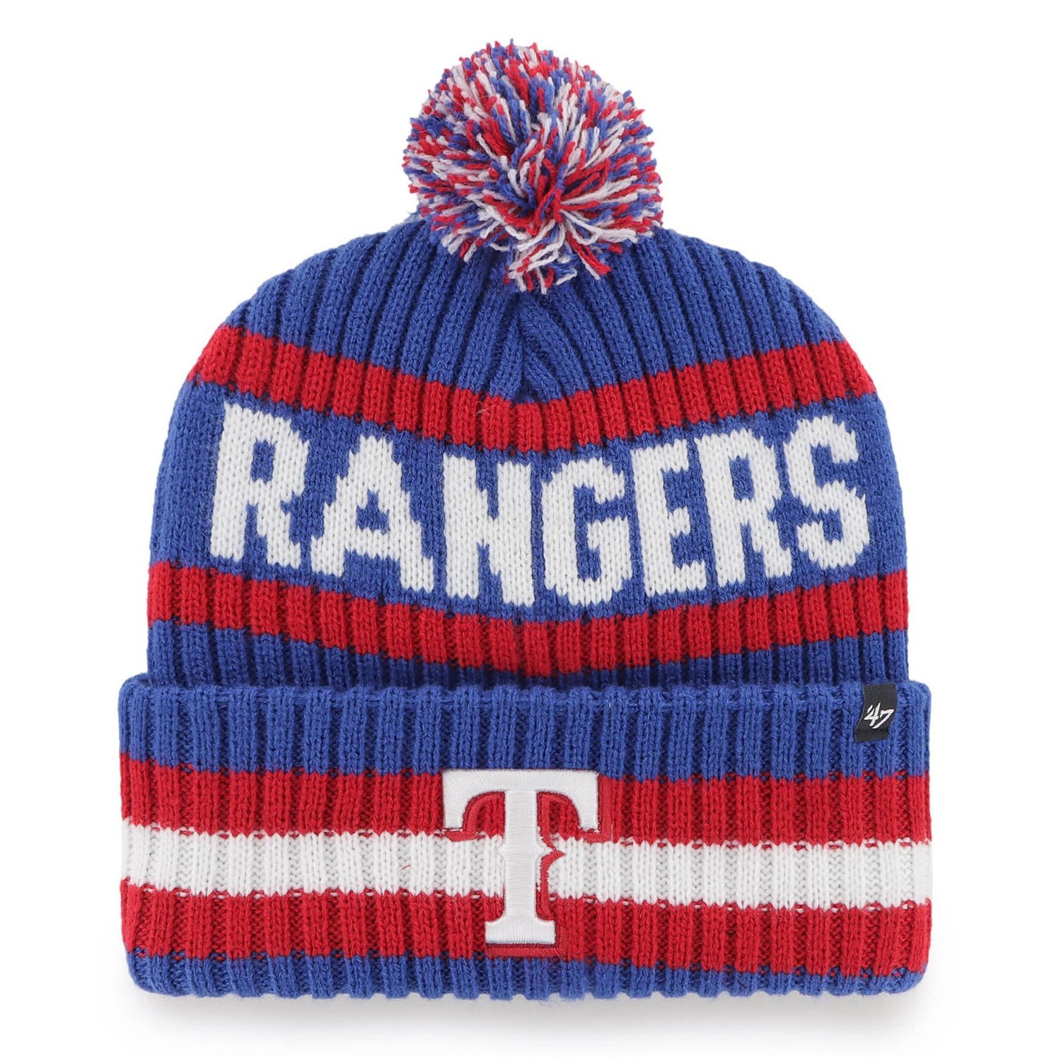 '47 Texas Rangers Bering Cuffed Knit Hat with Pom | Academy