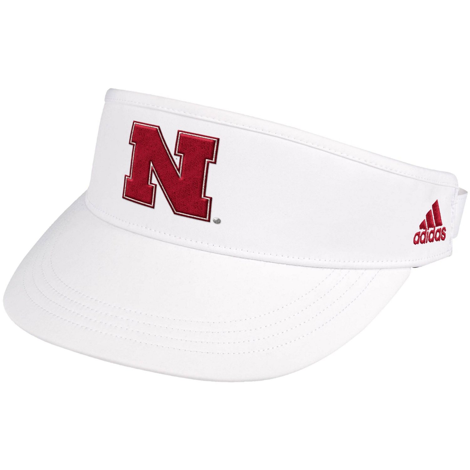 adidas Nebraska Huskers Sideline Coaches Performance High Visor Academy