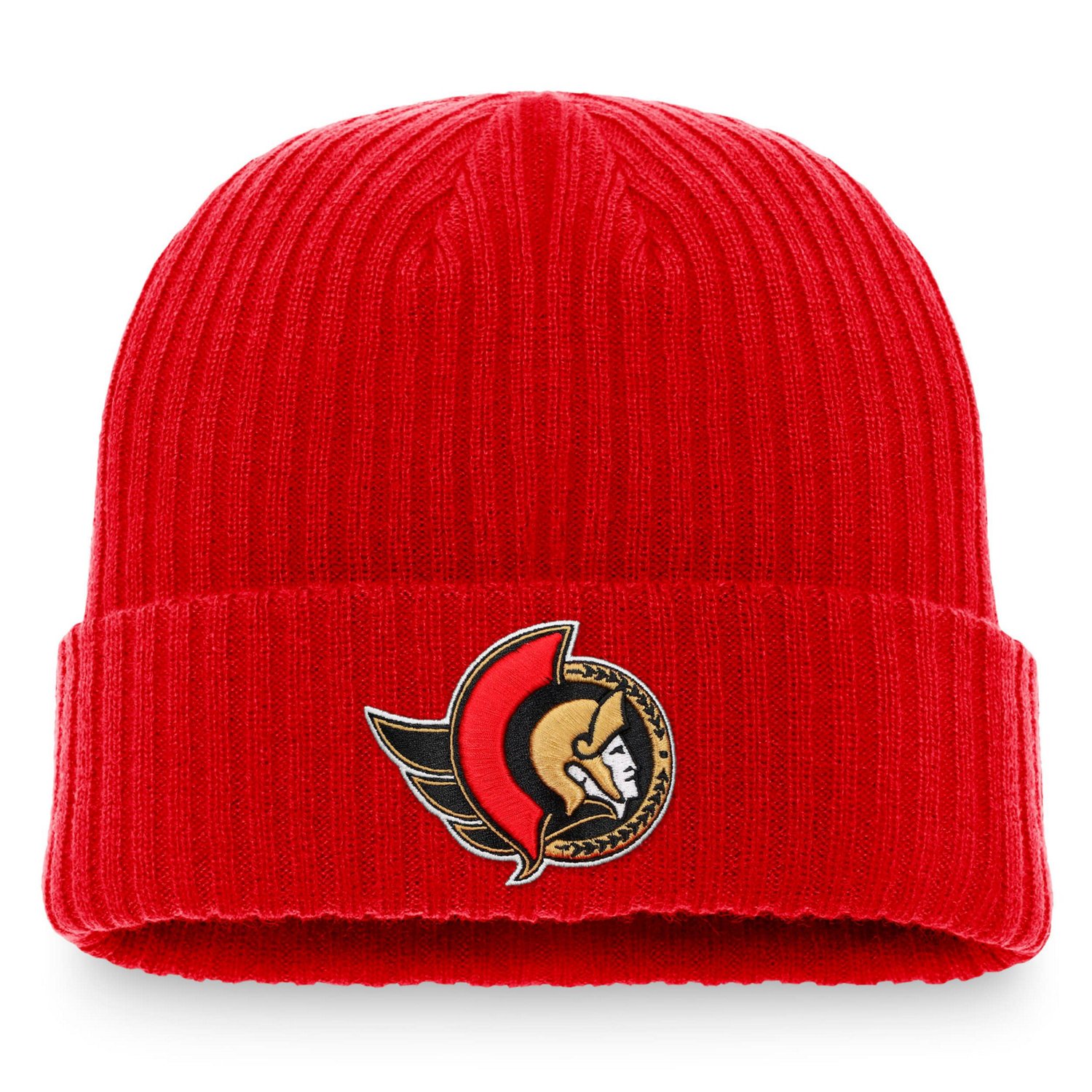 Fanatics Branded Ottawa Senators Core Primary Logo Cuffed Knit Hat
