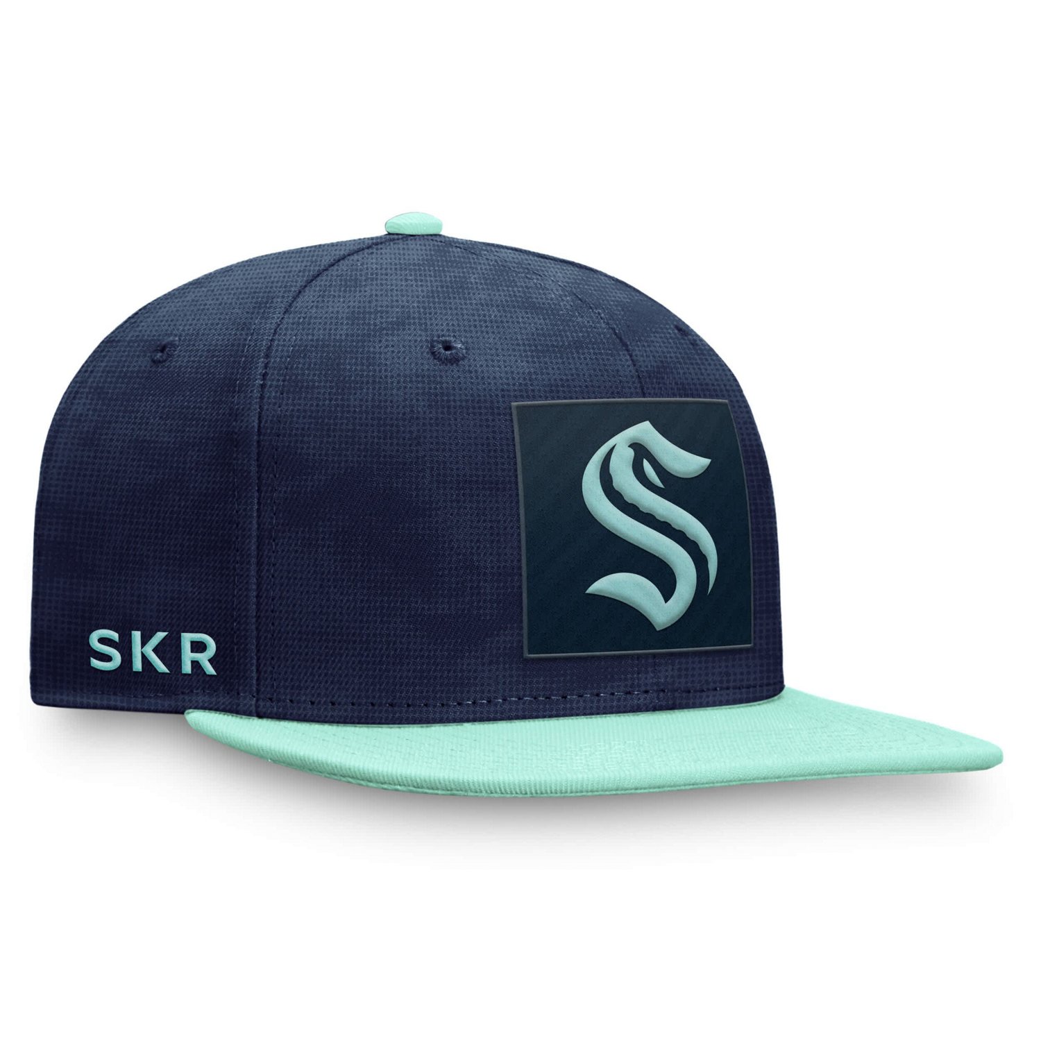 Fanatics Deep Sea Light Seattle Kraken Authentic Pro Rink Snapback Hat ...