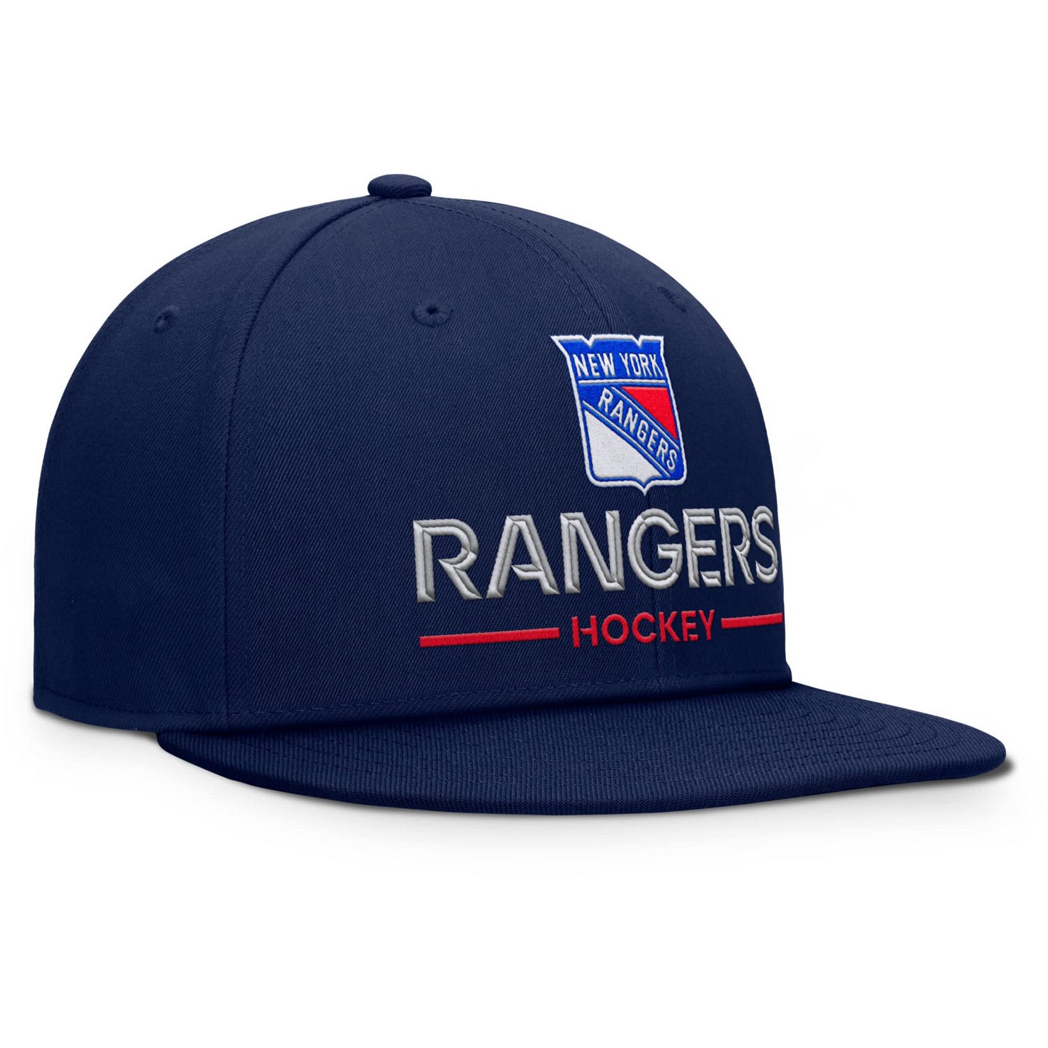 Fanatics New York Rangers Authentic Pro Rink Lockup Snapback Hat | Academy