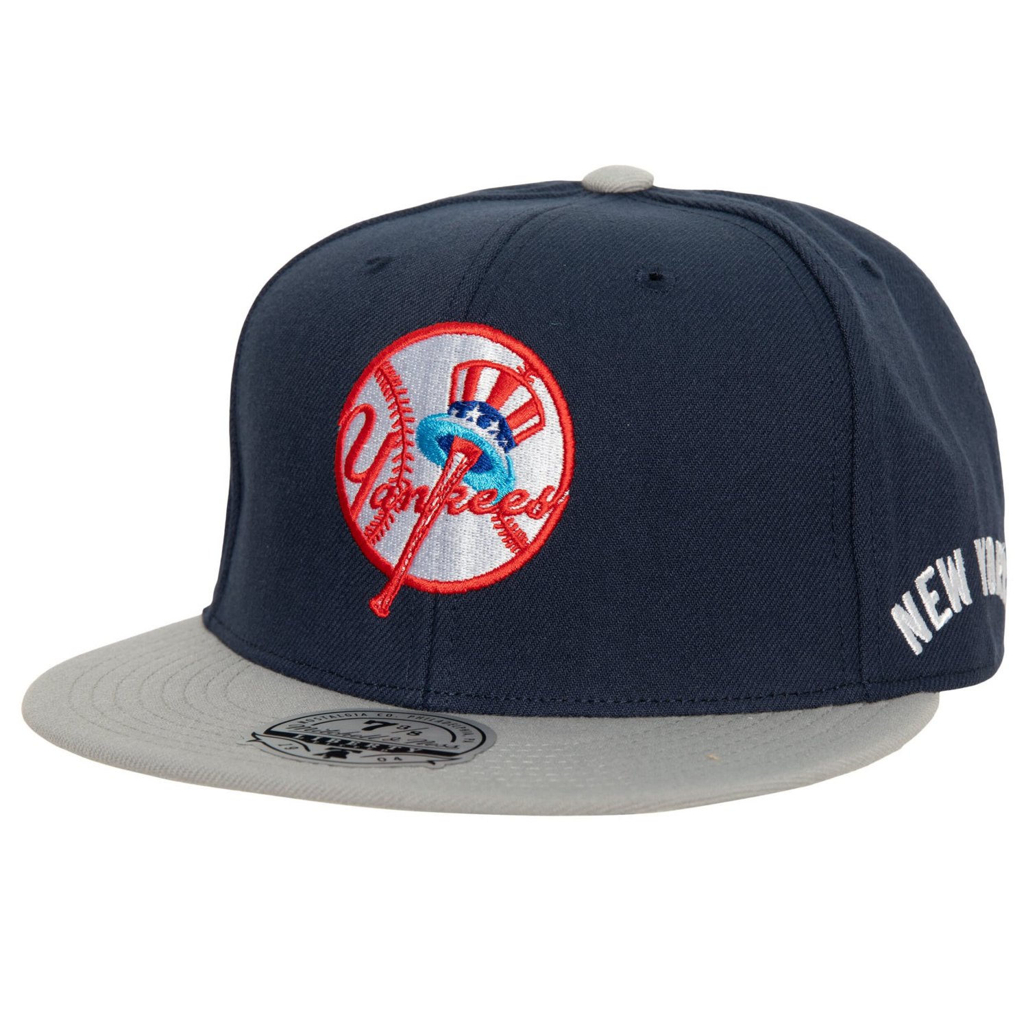 Mitchell Ness Gray New York Yankees Bases Loaded Fitted Hat | Academy
