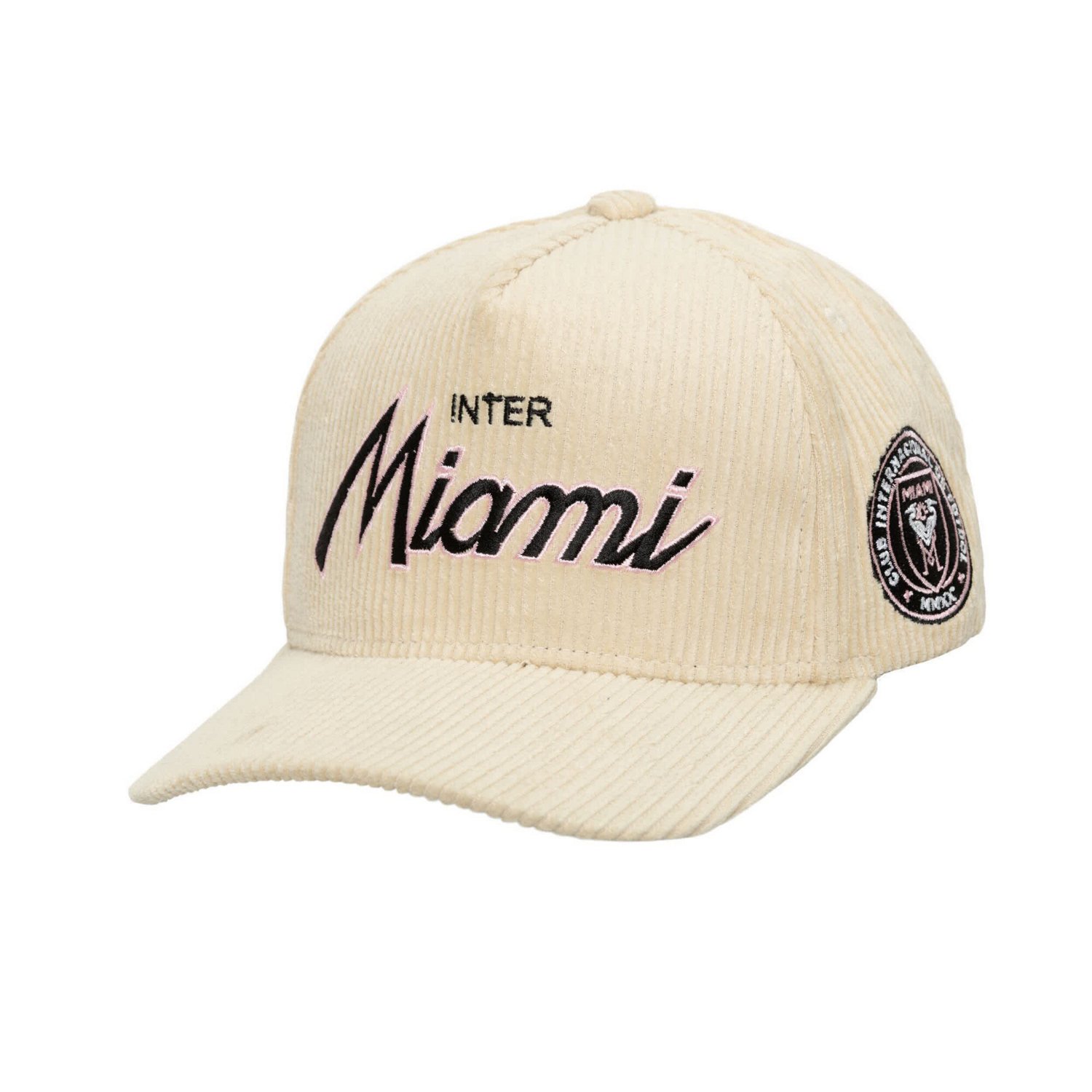 Mitchell Ness Inter Miami CF Corduroy Off Pro Crown Adjustable Hat ...