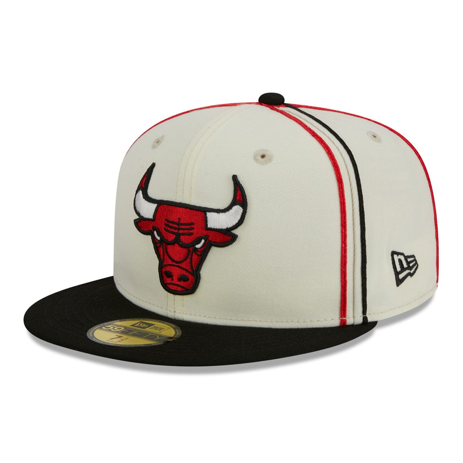 New Era /Black Chicago Bulls Piping 2-Tone 59FIFTY Fitted Hat | Academy